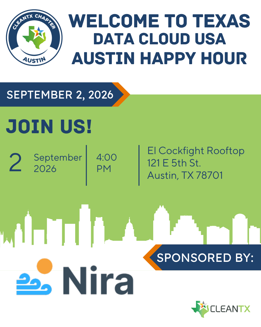 Austin Welcome to Texas DATACLOUD USA Happy Hour