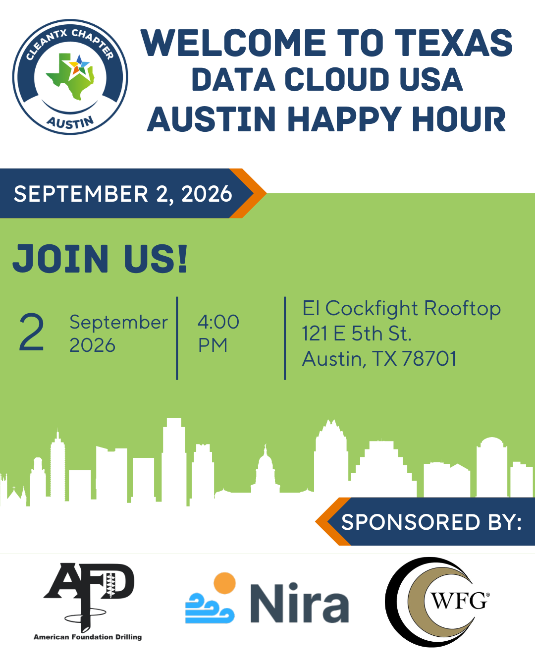 Austin Welcome to Texas DATACLOUD USA Happy Hour  