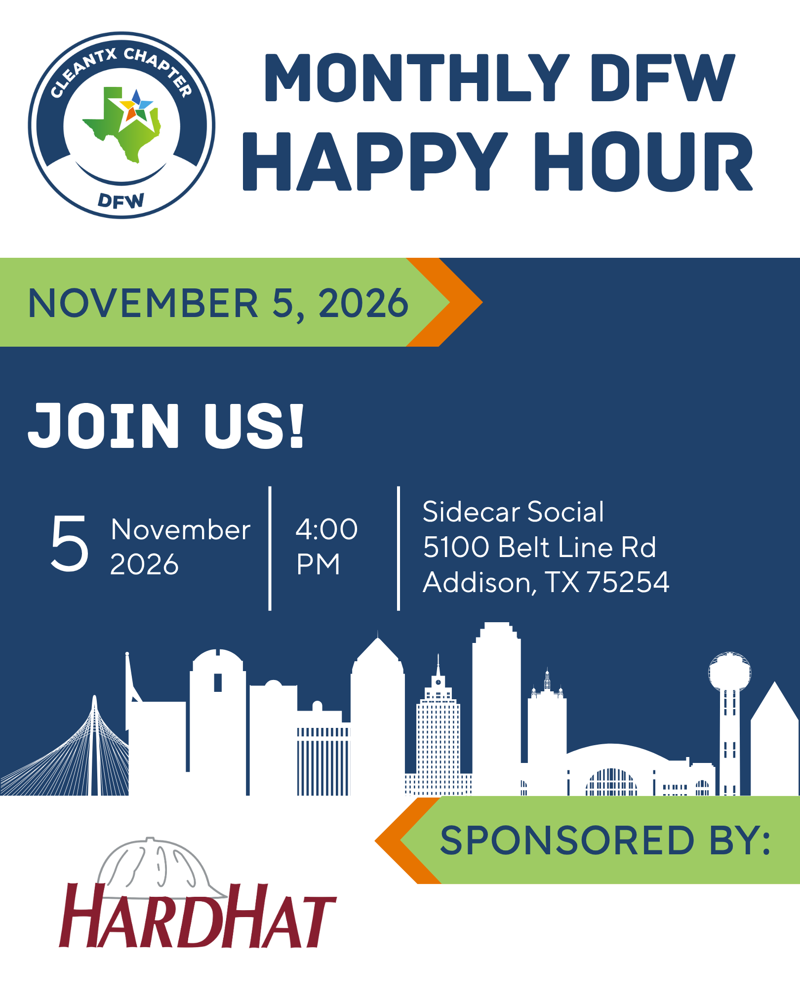 DFW Monthly Happy Hour