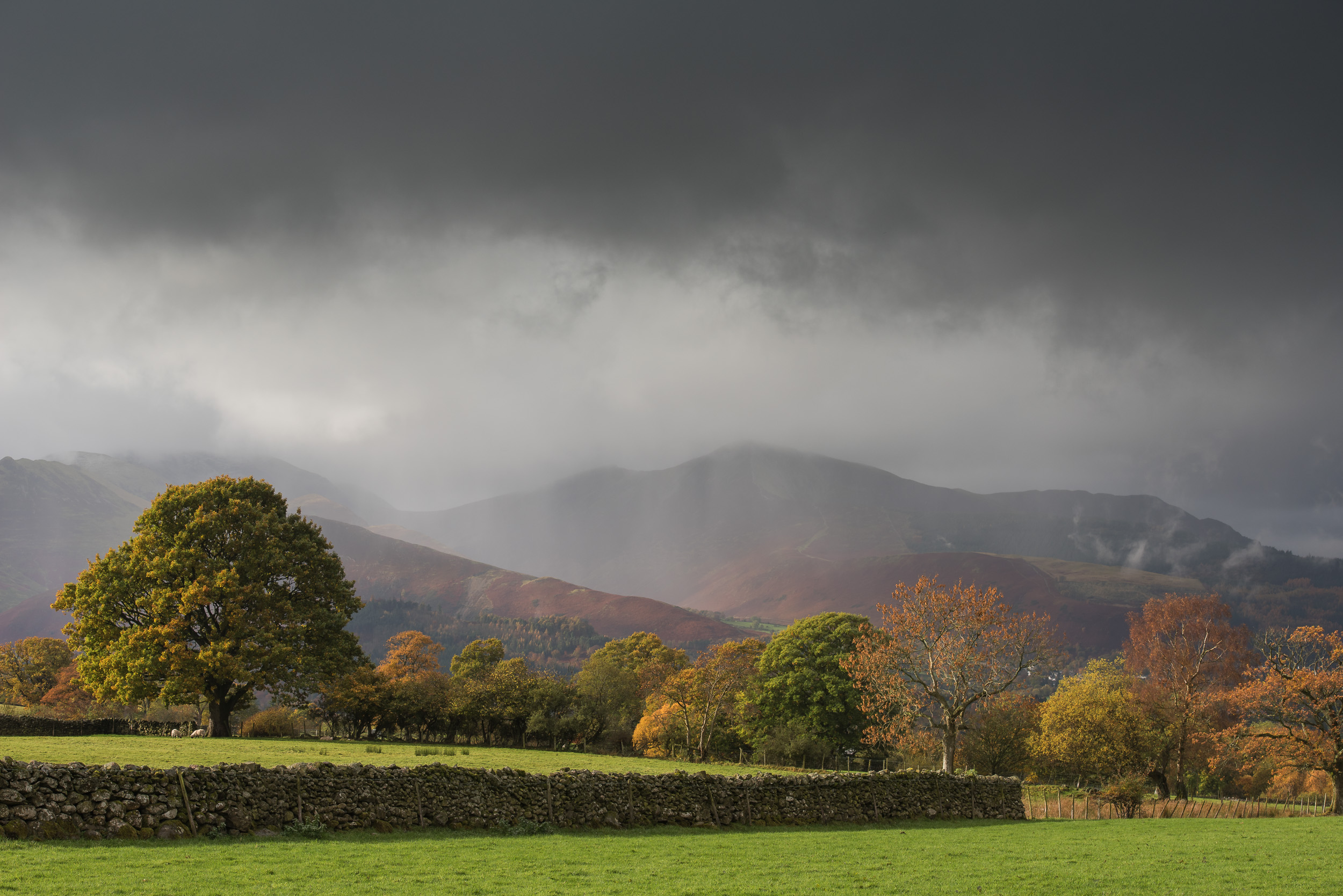 Bad weather can work in your favour as well. I just needed to wait for a break in the light which came and went in the space of seconds. You just have to stand there with the finger on the shutter....waiting....till you get that fleeting moment of light.
