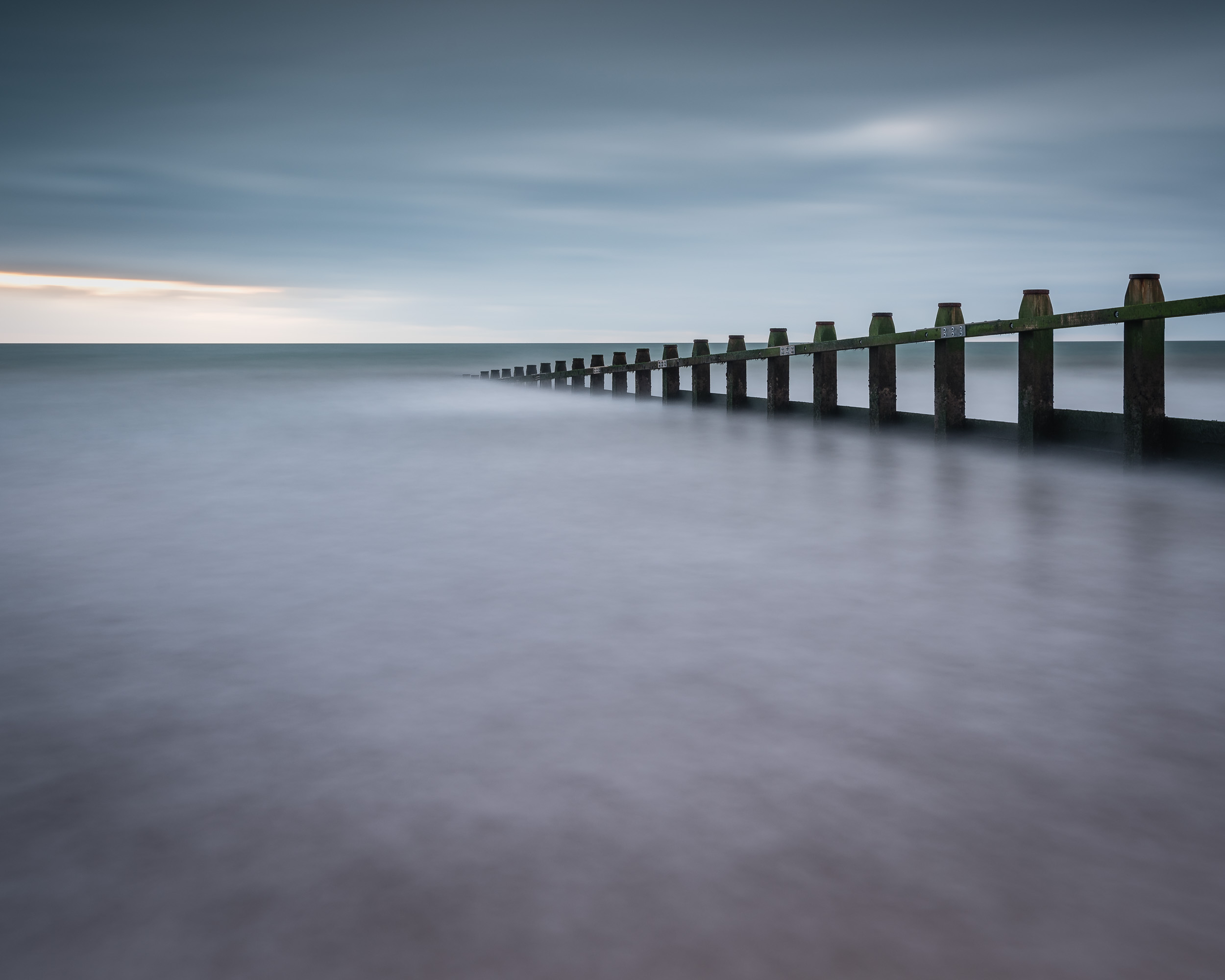 Nikon D750, Nikkor 16-35 f/4 at 29mm, f/8, 205 seconds, ISO 100, Lee Filters polariser, Little Stopper and ND Grad. Processed in Lightroom CC (including 4:5 crop).