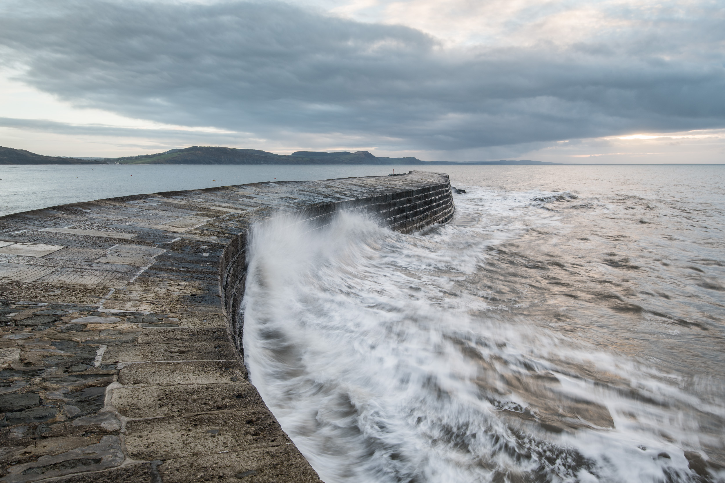 The Harbour Wall at Lyme Regis