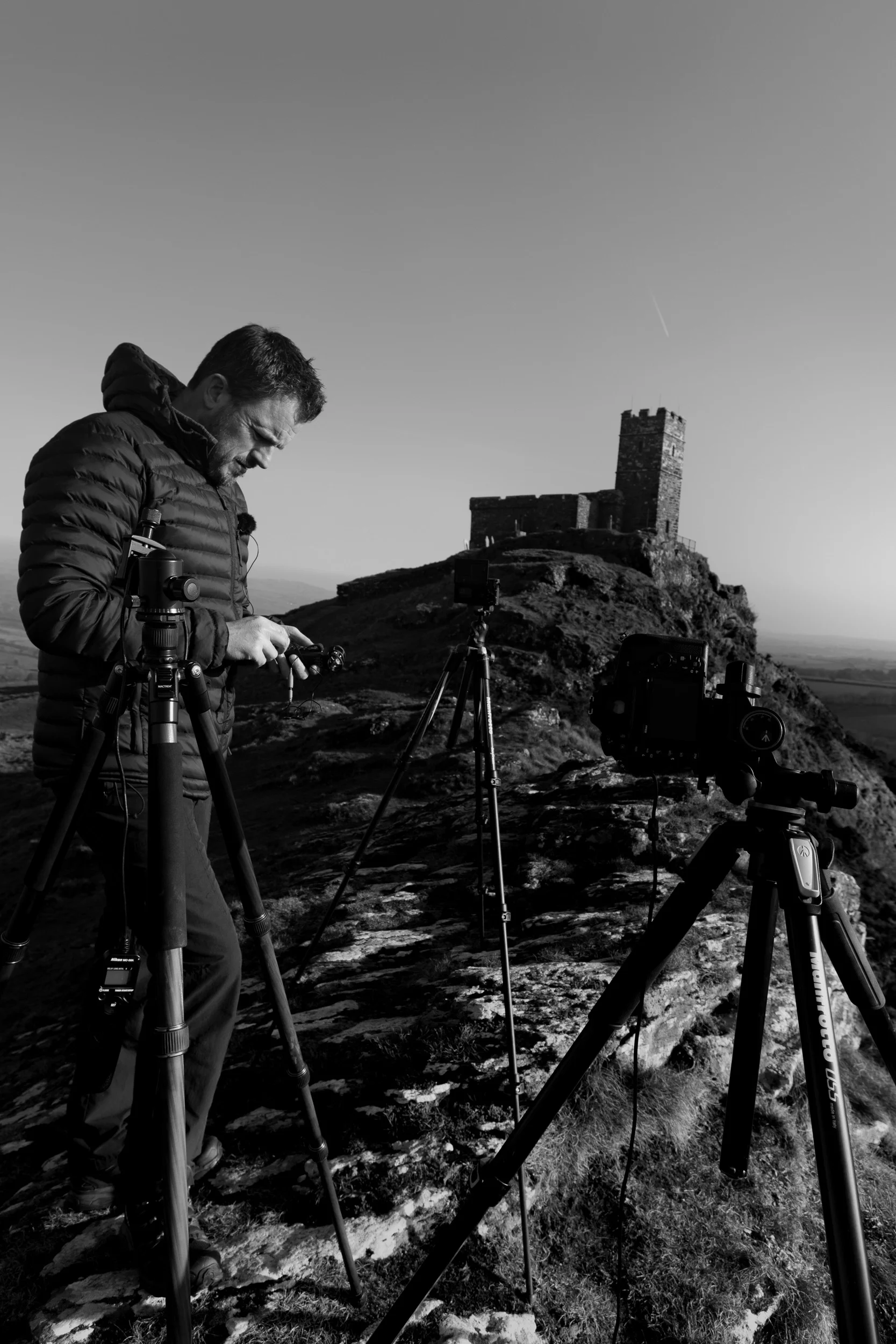 When my hands were warm I was happy to double check the audio. Thanks again to Andy for the BTS shot.