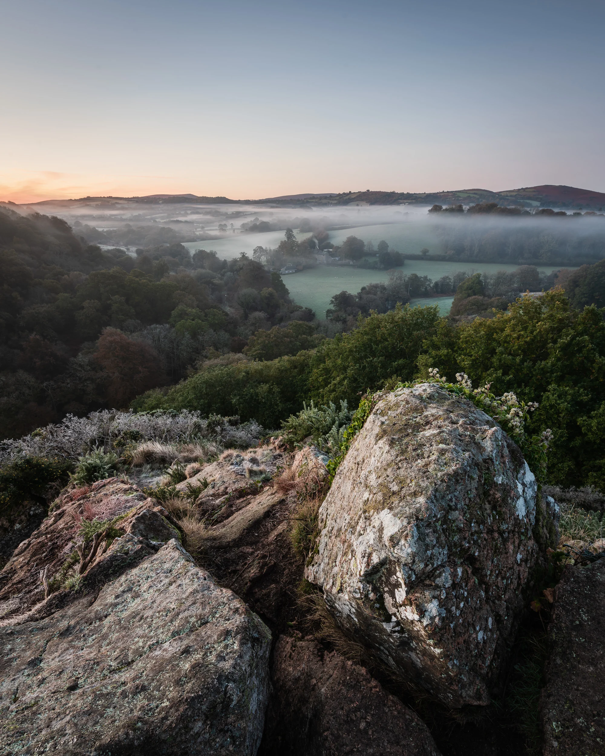Hunter's Tor on a Frosty Morning, Dartmoor, Devon - Nikon D850, Nikkor 16-35 mm f/4 at 16 mm, f/13, 15 seconds at ISO 64, Lee Filters ND Grad.