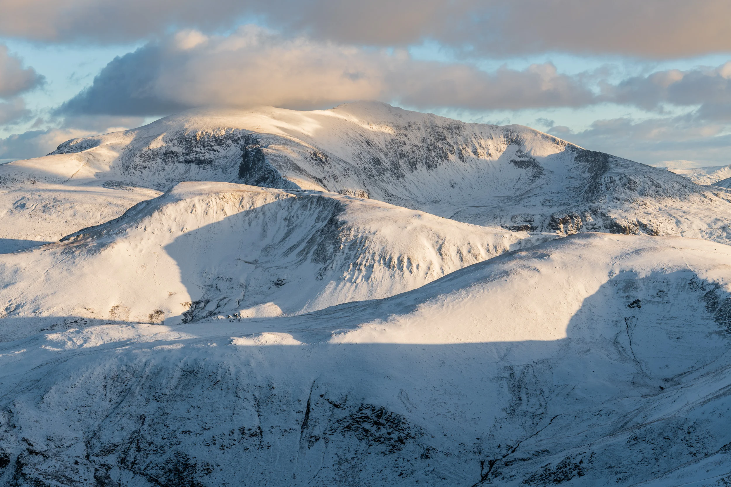 Snowdon and Moel Cynghorion from Moel Eilio, Snowdonia National Park - Nikon D850, Nikkor 24-70 mm f/2.8 VR at 52 mm, f/11, 1/40th sec at ISO 64, polariser and ND grad.