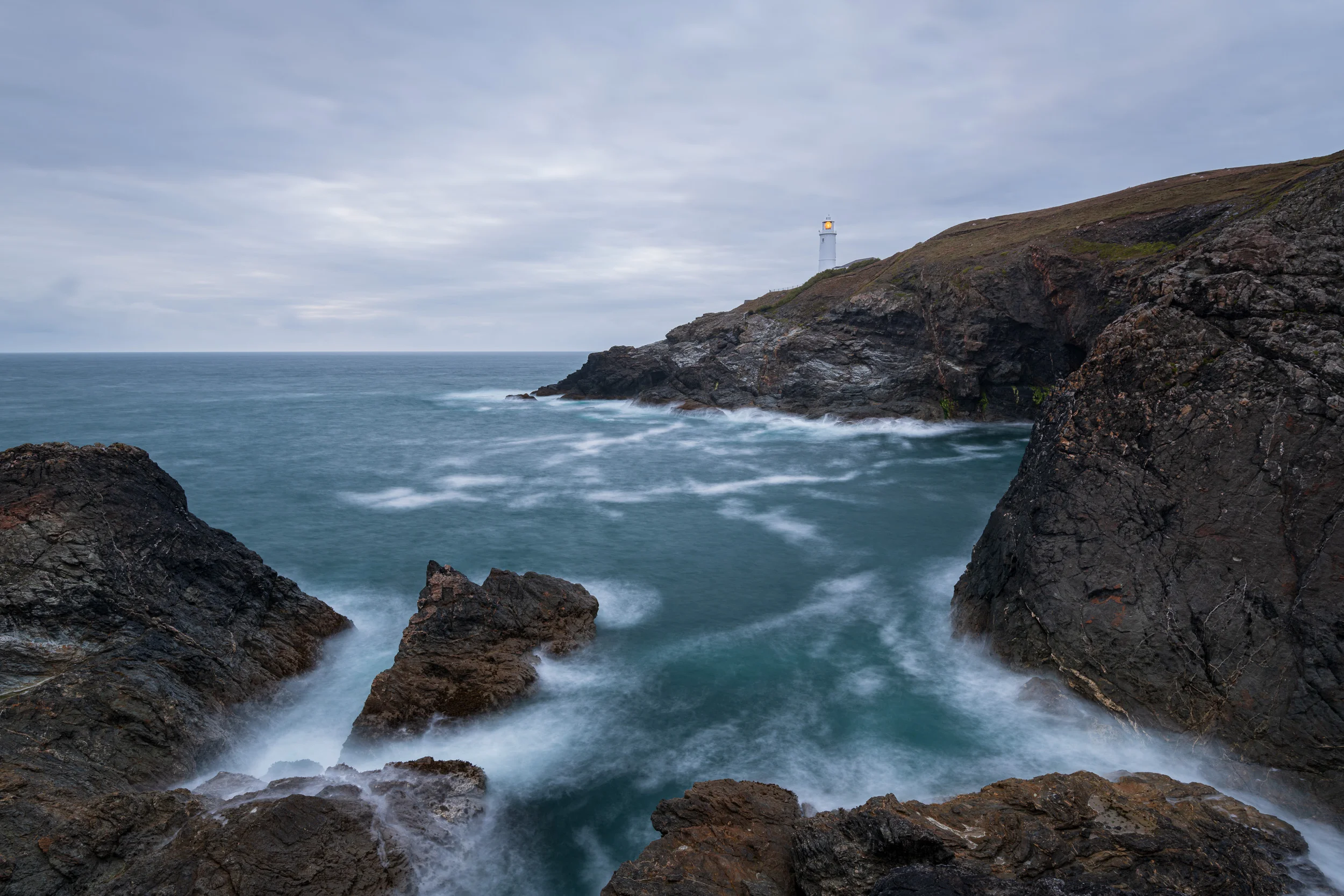 A Long Night Ahead - Trevose Head, Cornwall - Nikon D850, Nikkor 16-35 mm f/4 at 20 mm, f/13, 13 sec at ISO 64, Kase CPL and 6 stop ND.