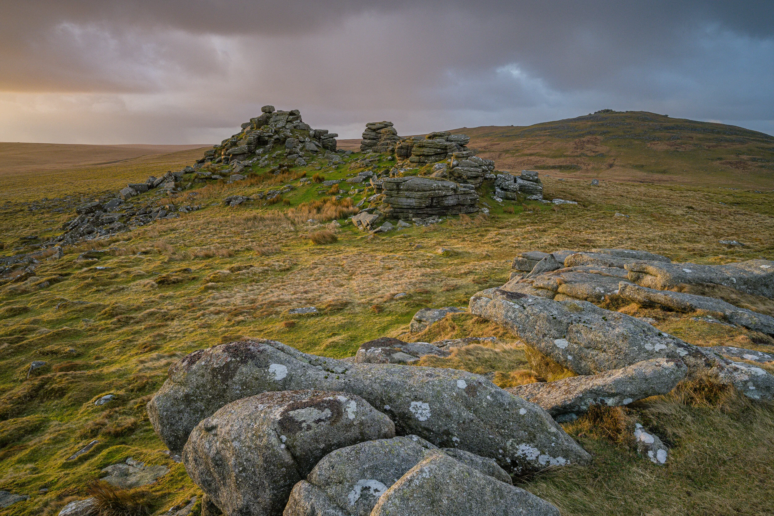West Mill Tor #2, Dartmoor, Devon - Nikon Z7, Nikkor 14-30mm f/4 at 21mm, f/13, 1/8th second at ISO 400, CPL and ND Grad.