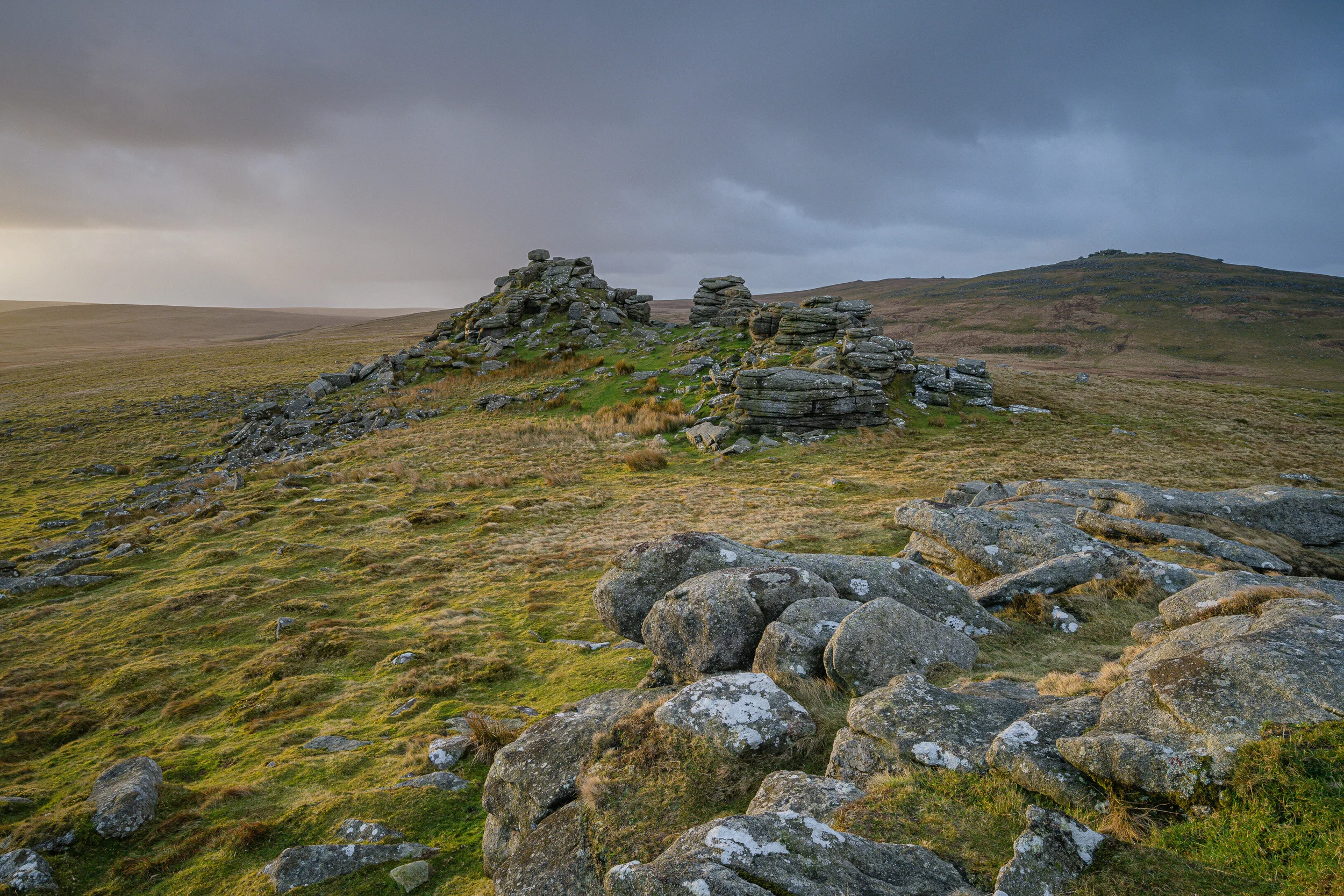 West Mill Tor #3, Dartmoor, Devon - Nikon Z7, Nikkor 14-30mm f/4 at 21mm, f/13, 1/8th second at ISO 400, CPL and ND Grad.