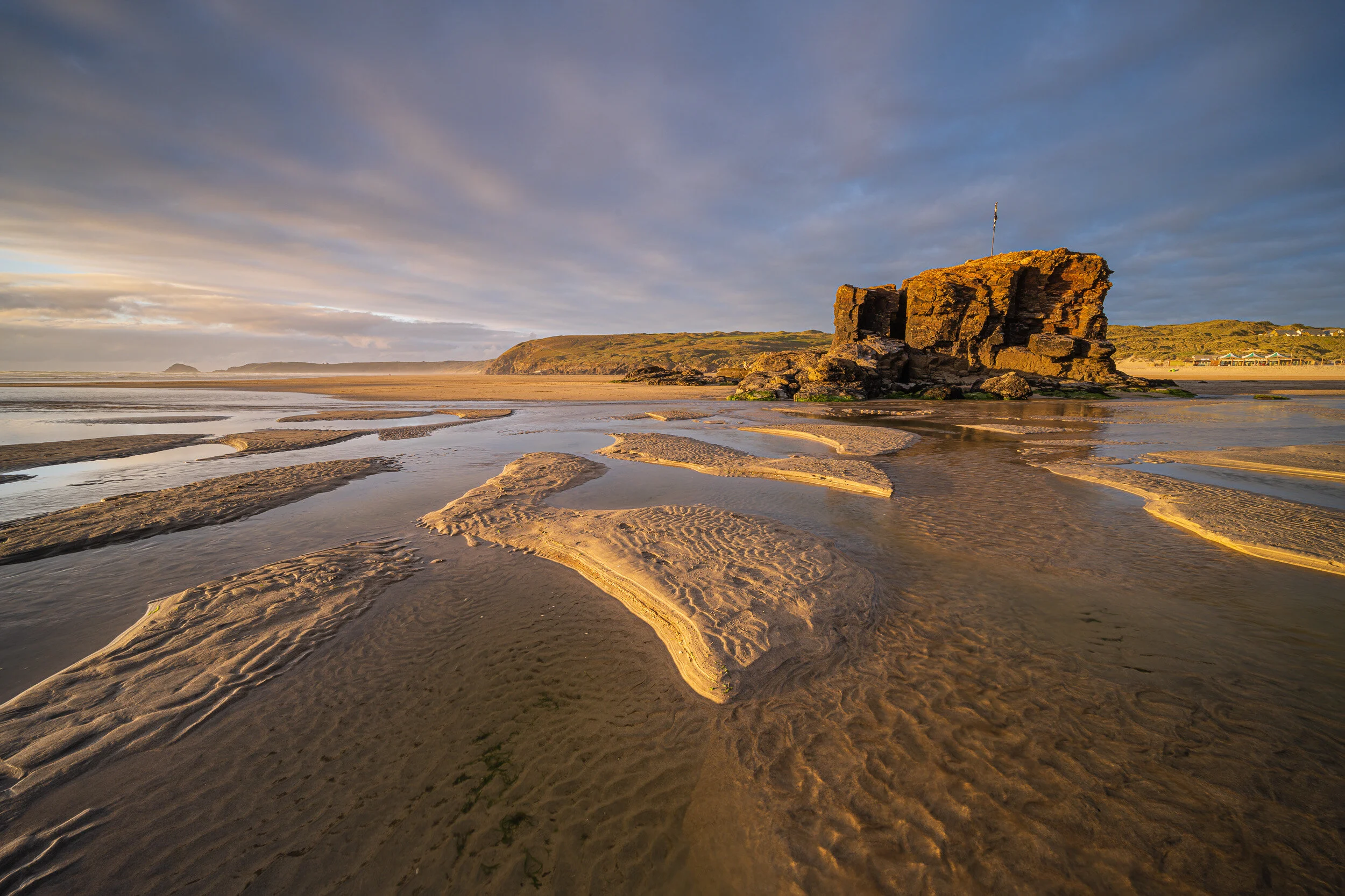Perranporth Beach #1, Cornwall - Nikon Z7, Nikkor 14-30mm f/4 at 14mm, f/13, 1/3rd sec at ISO 64, Kase Filters K9 Circular Polariser and ND Grad.
