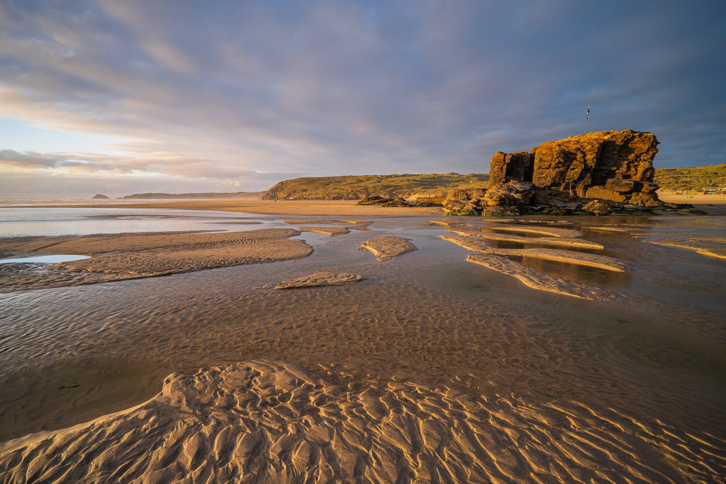Perranporth Beach #2, Cornwall - Nikon Z7, Nikkor 14-30mm f/4 at 14mm, f/13, 1/3rd sec at ISO 64, Kase Filters K9 Circular Polariser and ND Grad.
