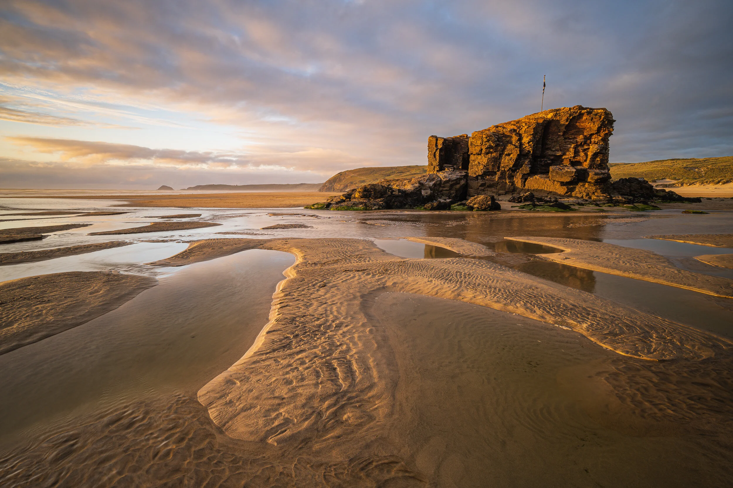 Perranporth Beach #4, Cornwall - Nikon Z7, Nikkor 14-30mm f/4 at 16mm, f/13, 1 sec at ISO 64, Kase Filters K9 Circular Polariser and ND Grad.