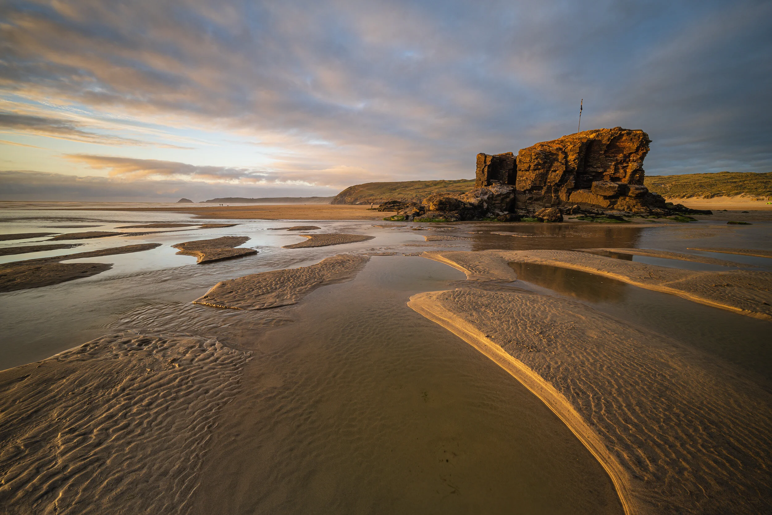 Perranporth Beach #4, Cornwall - Nikon Z7, Nikkor 14-30mm f/4 at 14mm, f/13, 1 sec at ISO 64, Kase Filters K9 Circular Polariser and ND Grad.