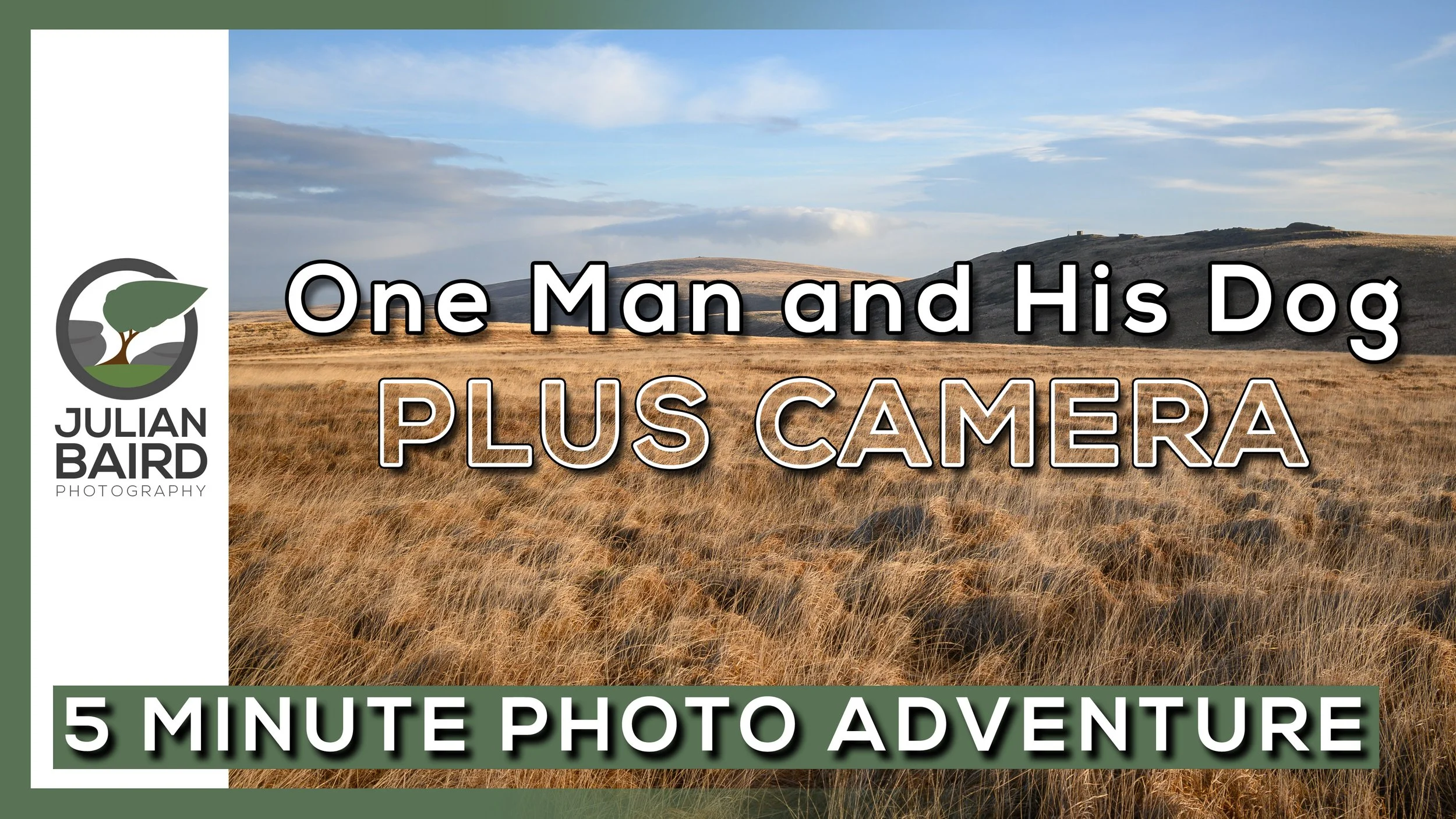 One Man and His Dog Plus Camera on Dartmoor