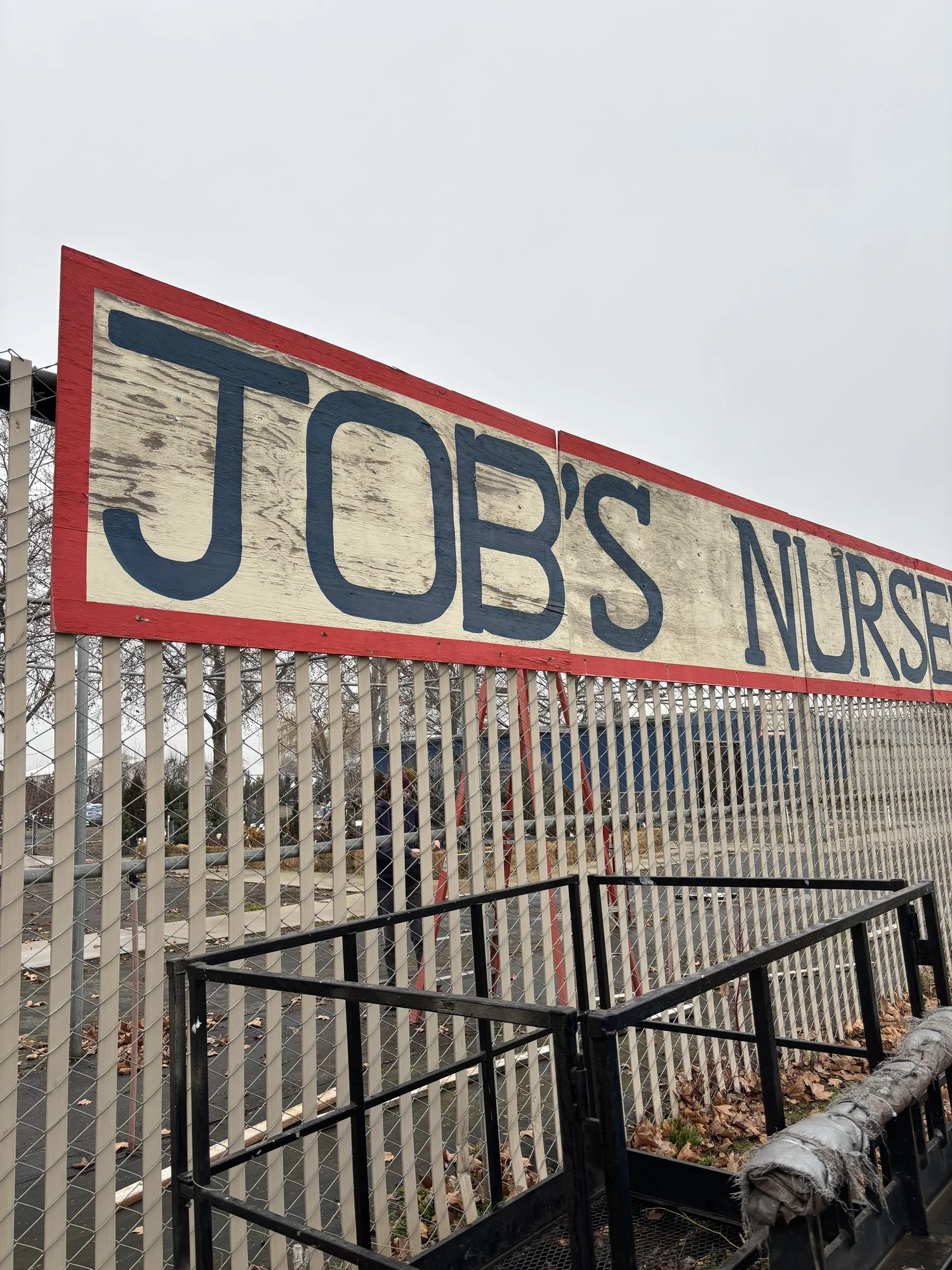 Fear Not, The Big Sign Is Only Down For Repair — Job's Nursery and ...
