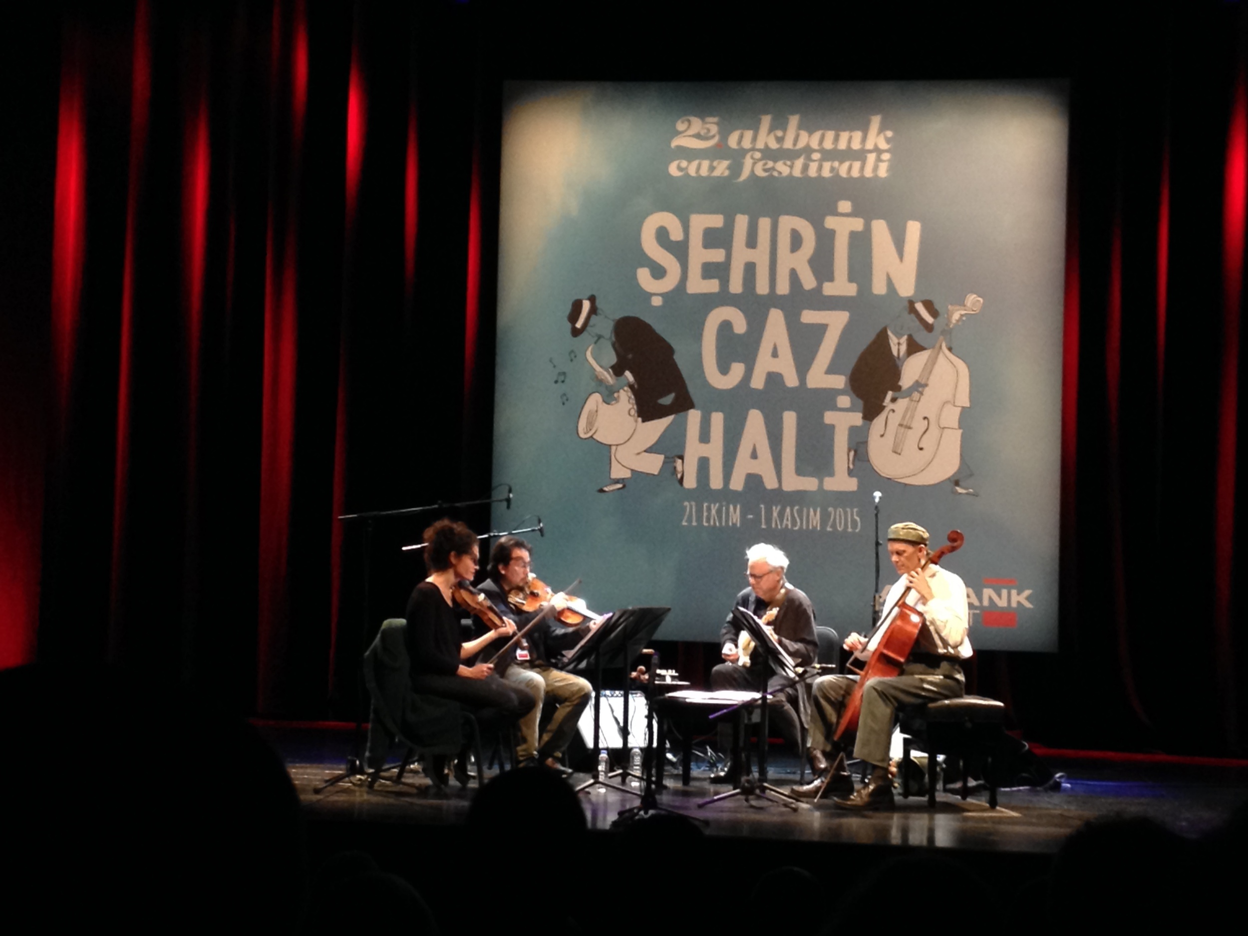  Bill Frisell and The 858 Quartet with Jenny Scheinman, Eyvind Kang and Hank Roberts at The Zorlu Center for Performing Arts in Istanbul, Turkey
