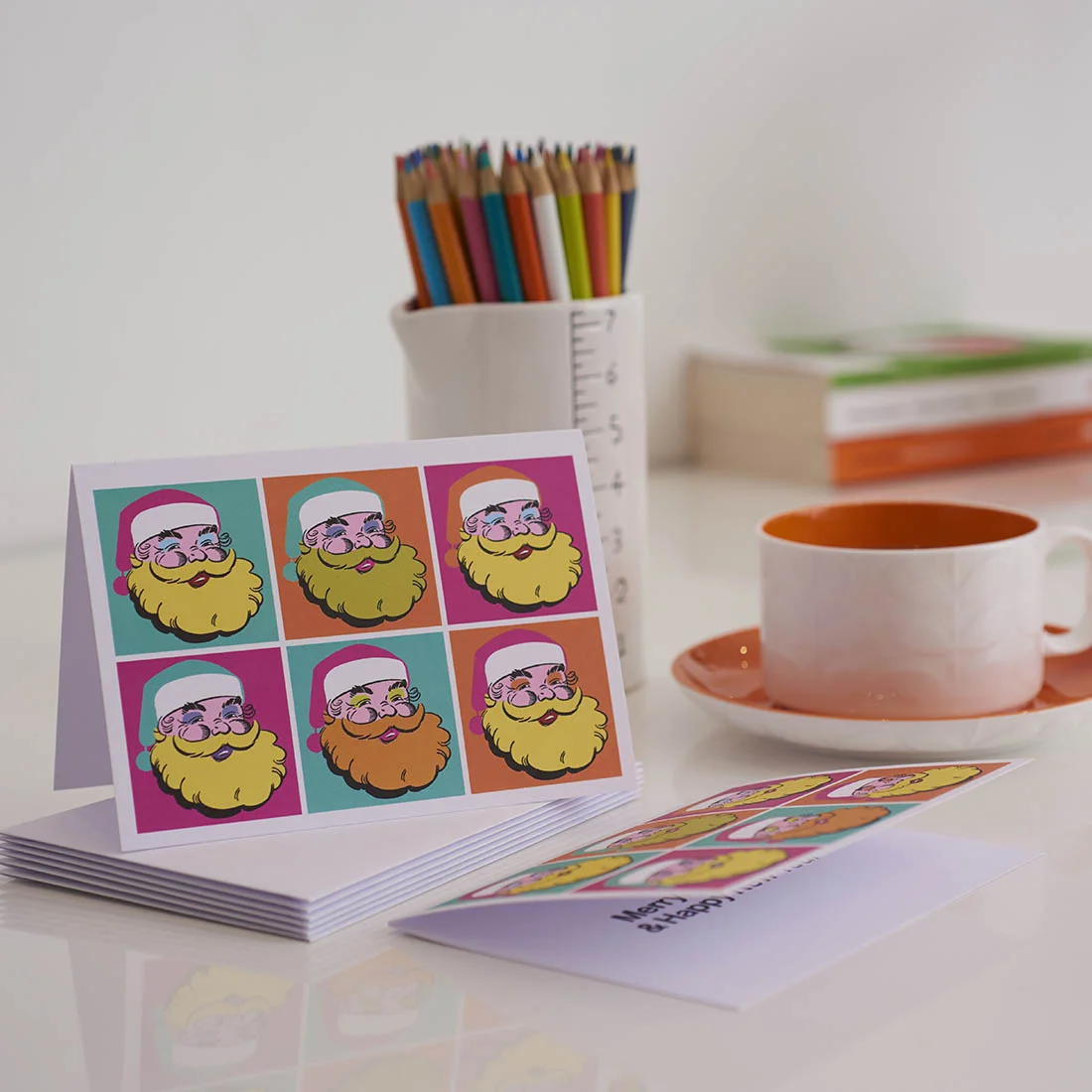 Warhol Father Christmas Card