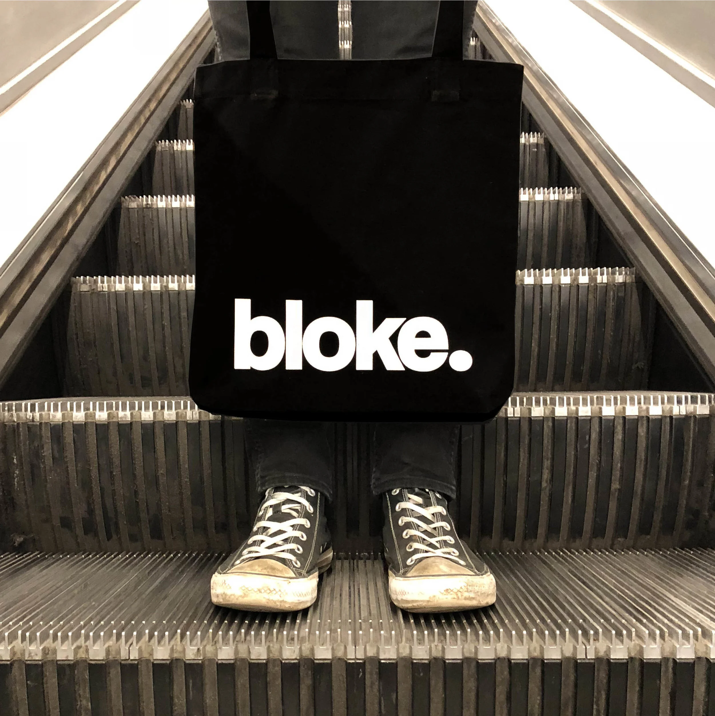 Black tote bag