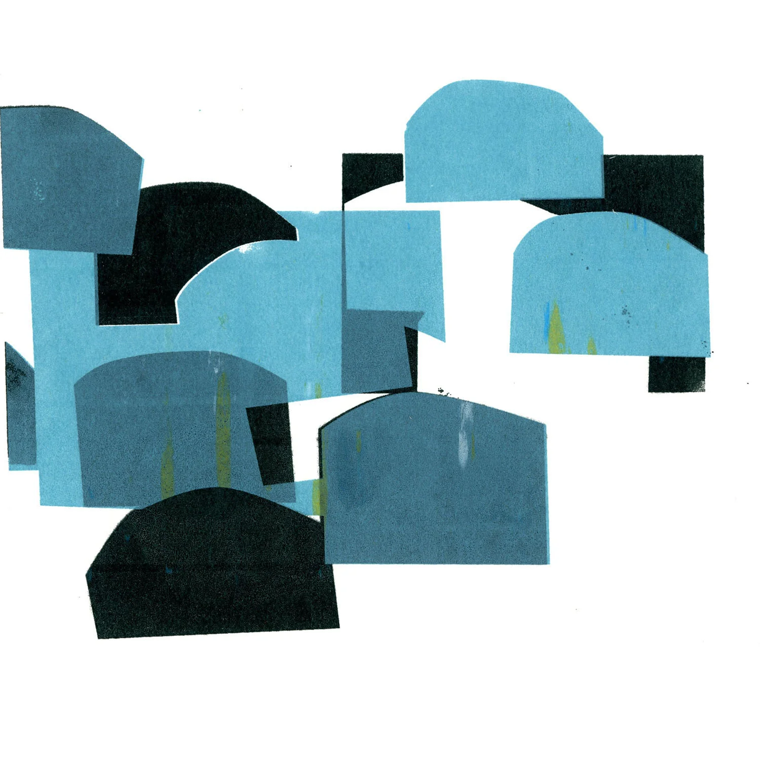 SP4 , 2015 8 x 8 inches on 11 x11 inch paper screen print