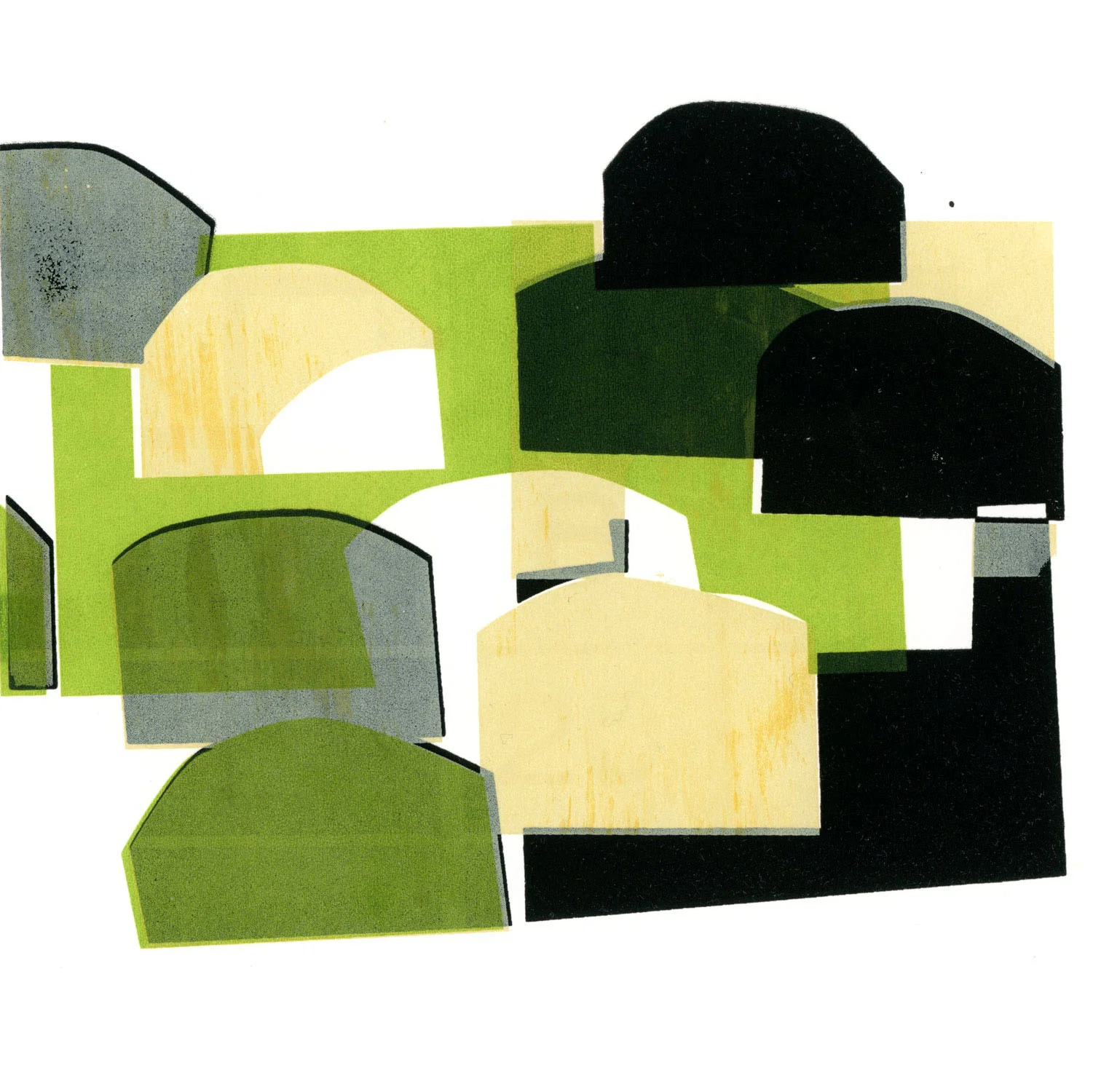 SP6 , 2015 8 x 8 inches on 11 x11 inch paper screen print