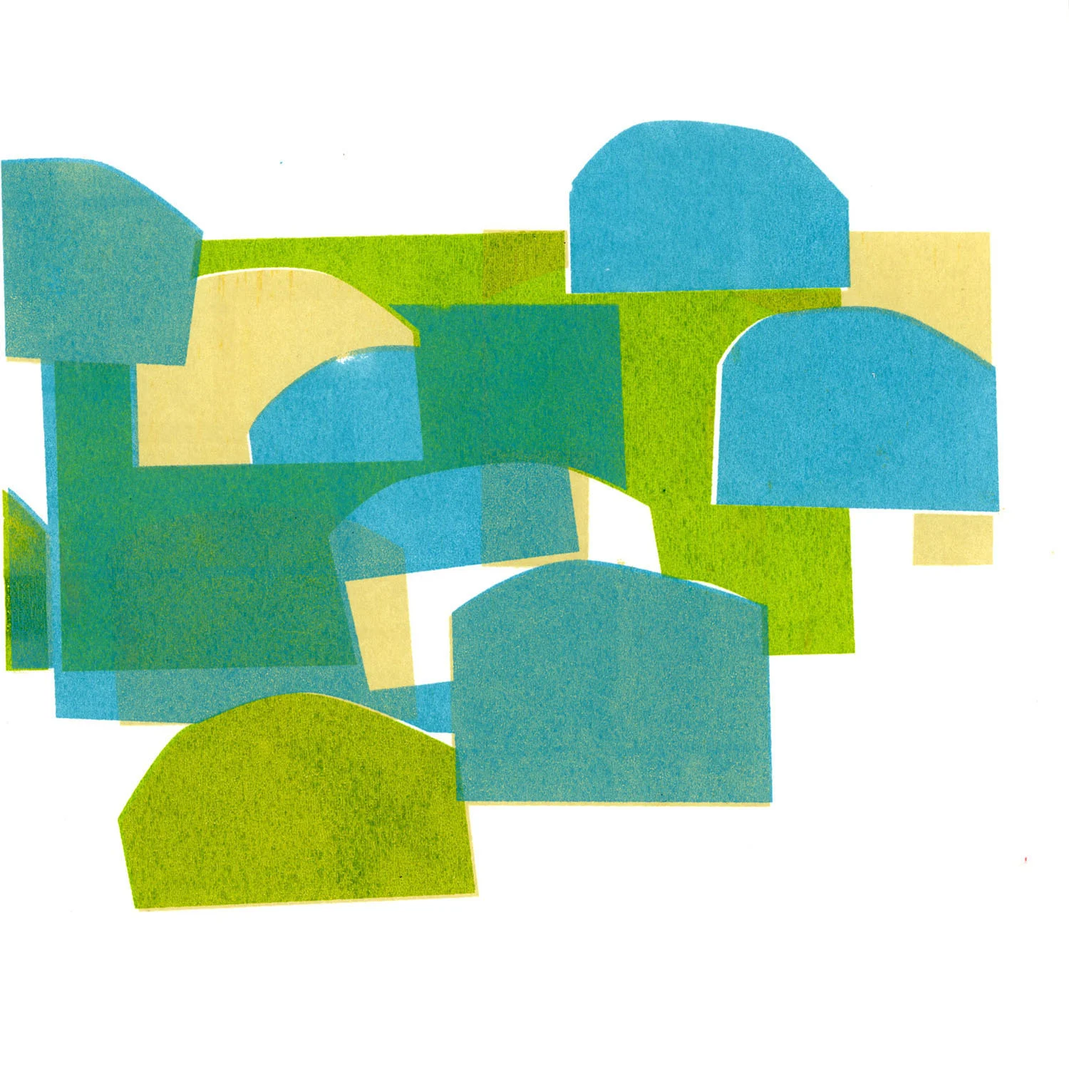 SP9 , 2015 8 x 8 inches on 11 x11 inch paper screen print