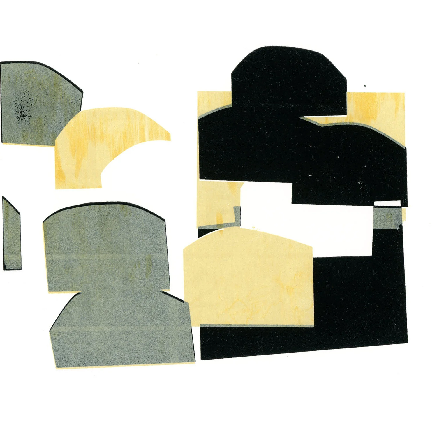 SP10 , 2015 8 x 8 inches on 11 x11 inch paper screen print
