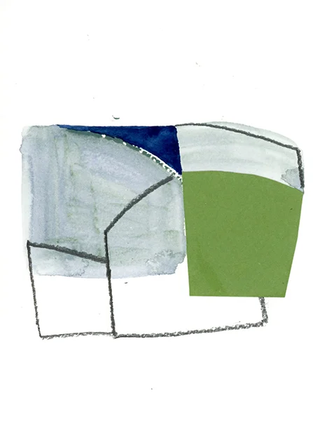 Dec 23 2015 6 x 4.5 inches mixed media and collage on paper