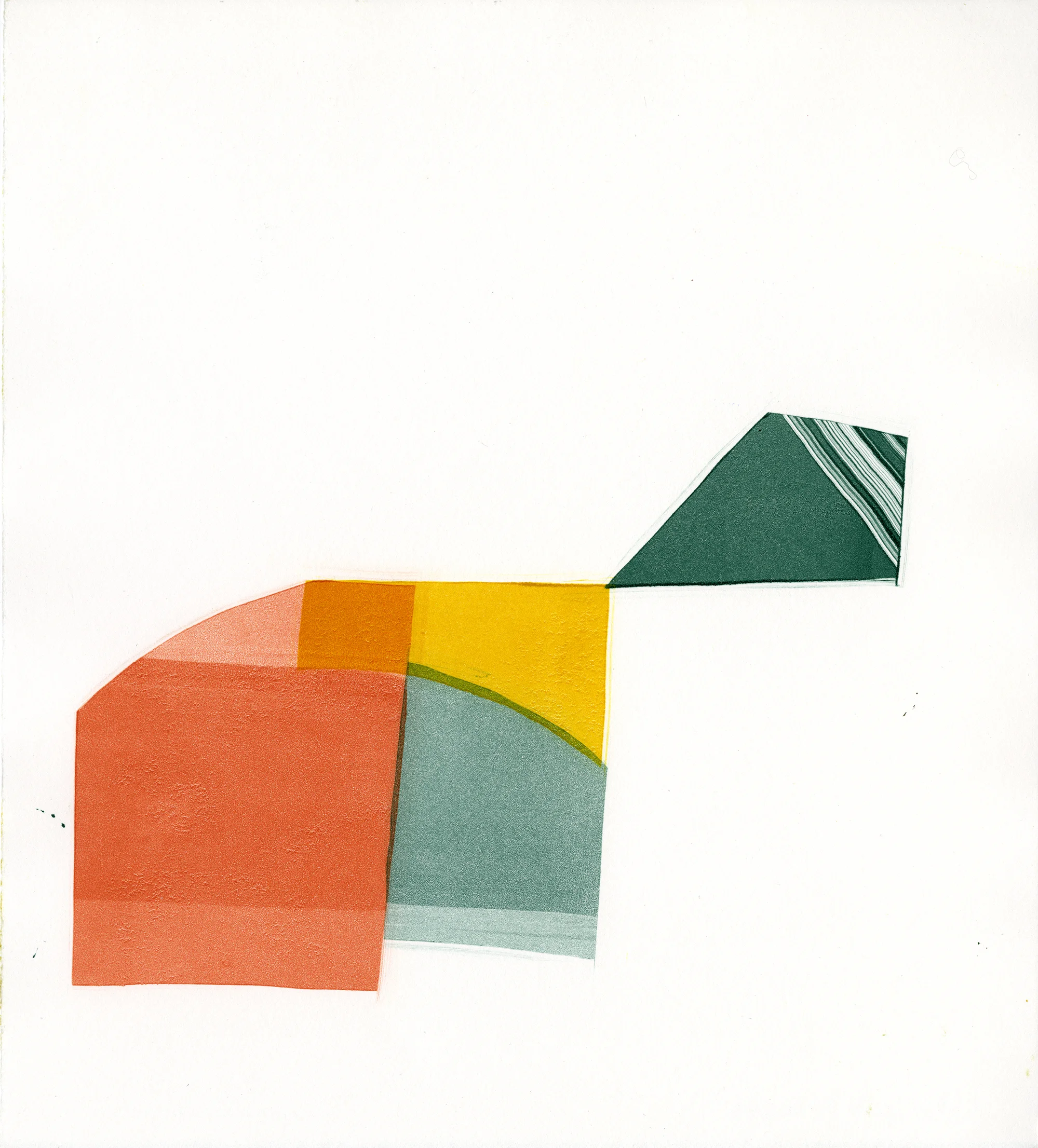 Untitled , 2018 11 x 10 inches monotype