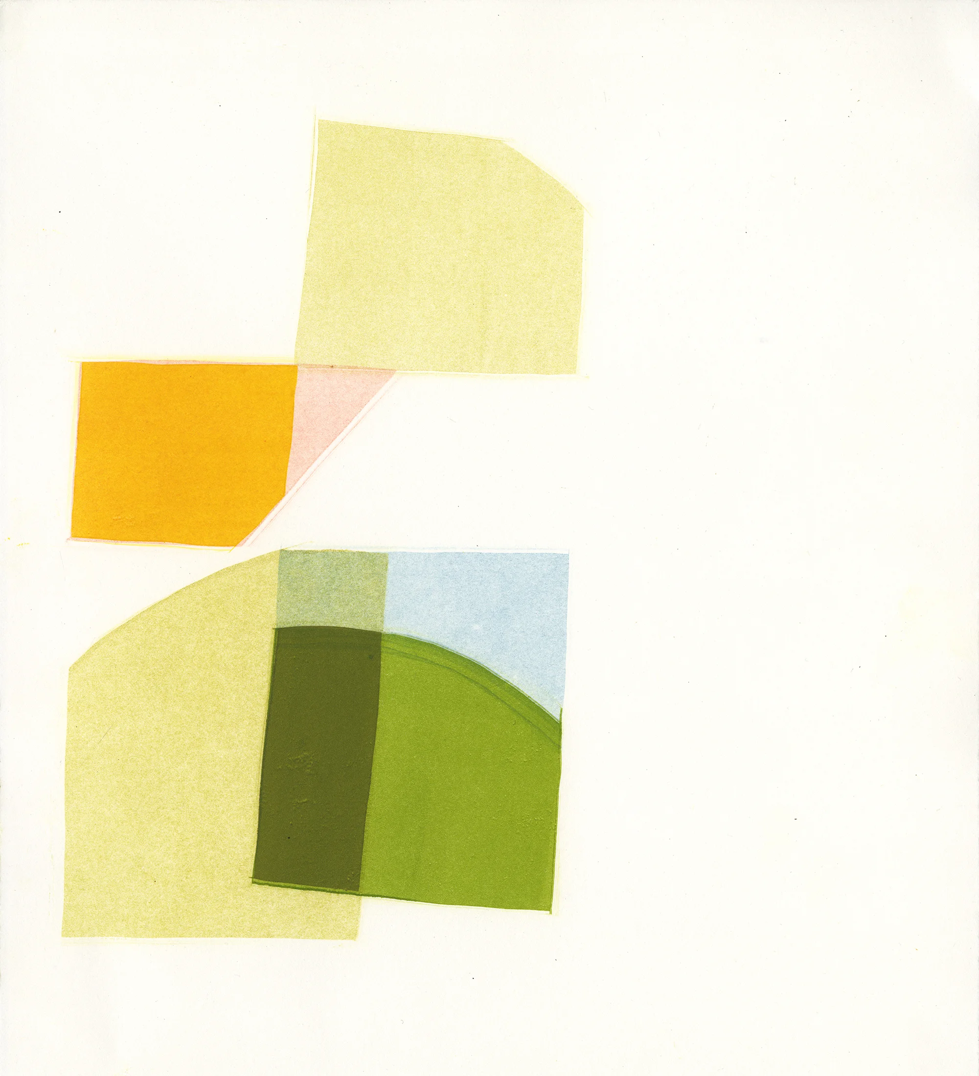 Untitled , 2018 11 x 10 inches monotype