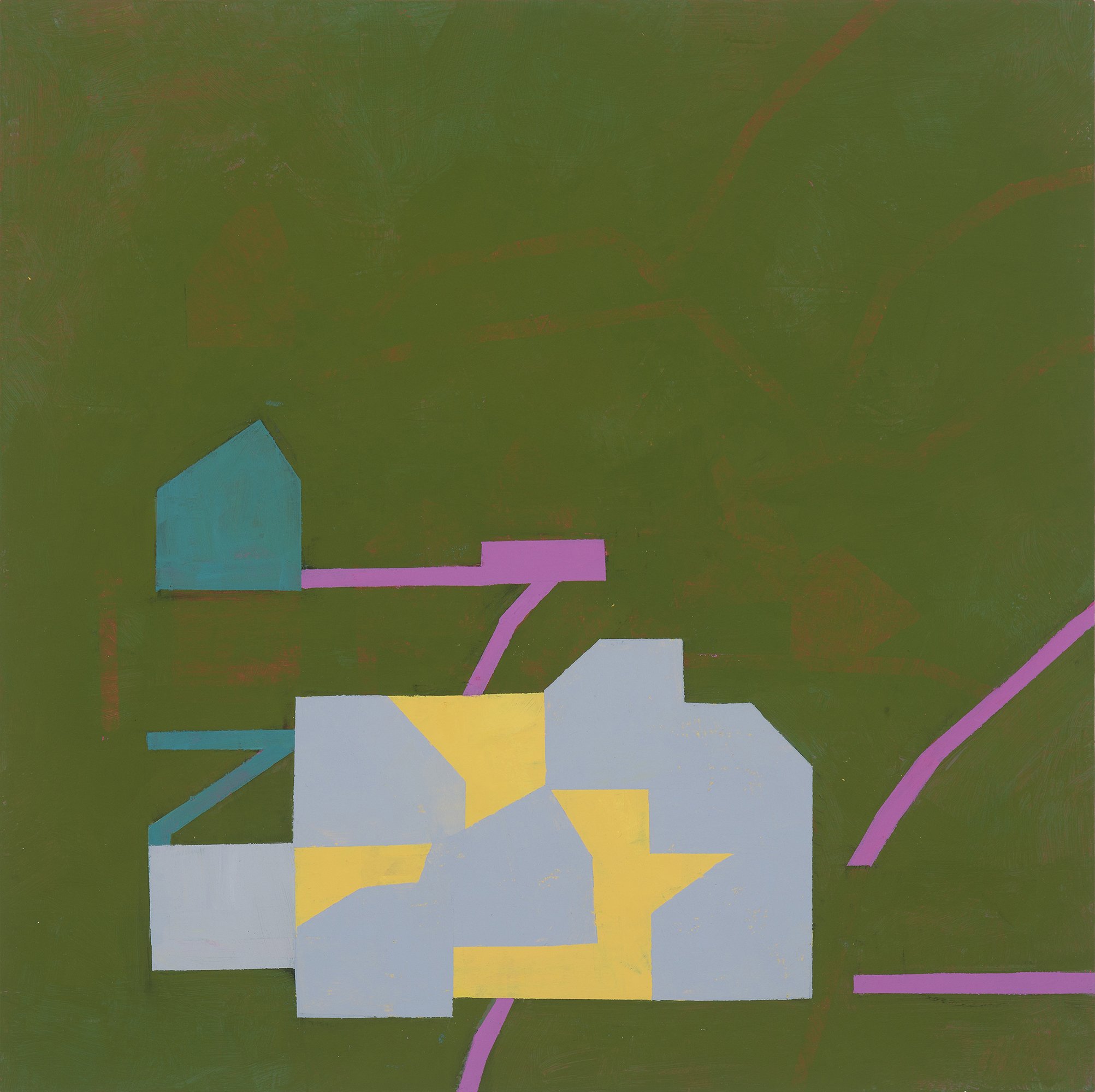  Untitled, 2025  16 × 16 inches  acrylic on wood 