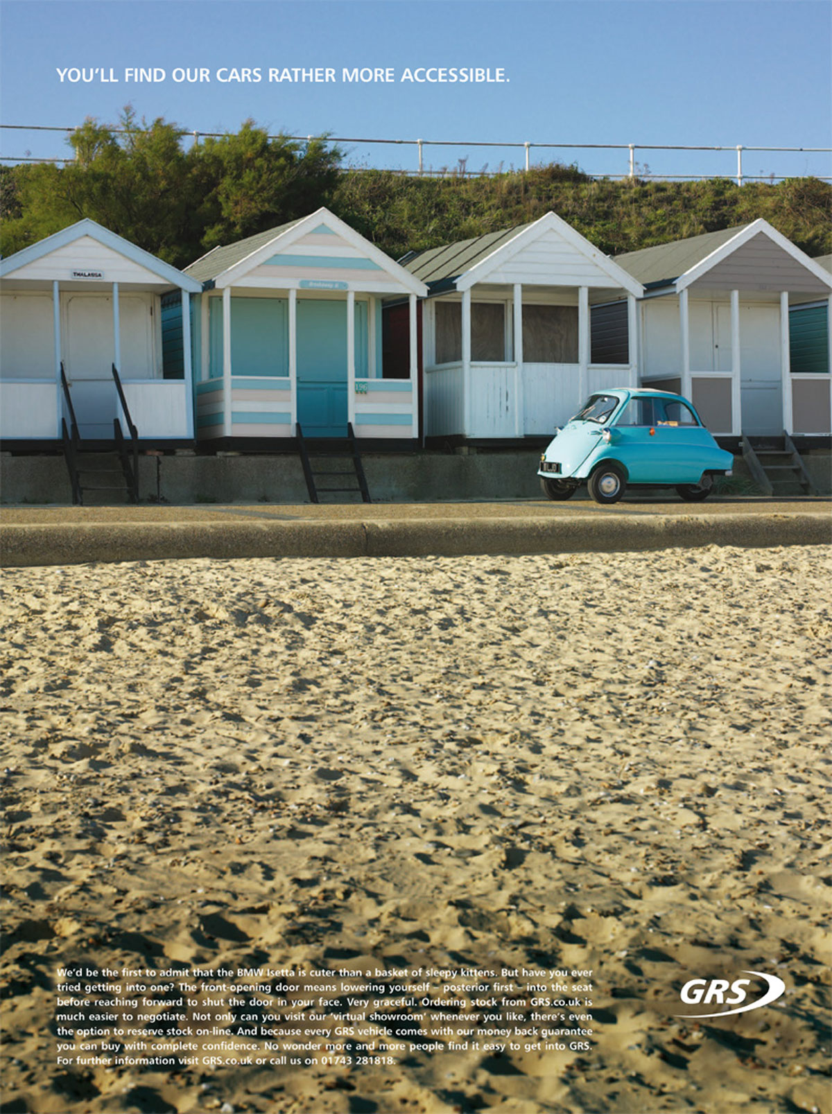 Press advertising. Concept. Art Direction. Using individual and original imagery, enabled us to promote the benefits of GRS fleet leasing services, in an engaging way, creating a unique tone of voice and avoiding clichéd business visuals. Commis