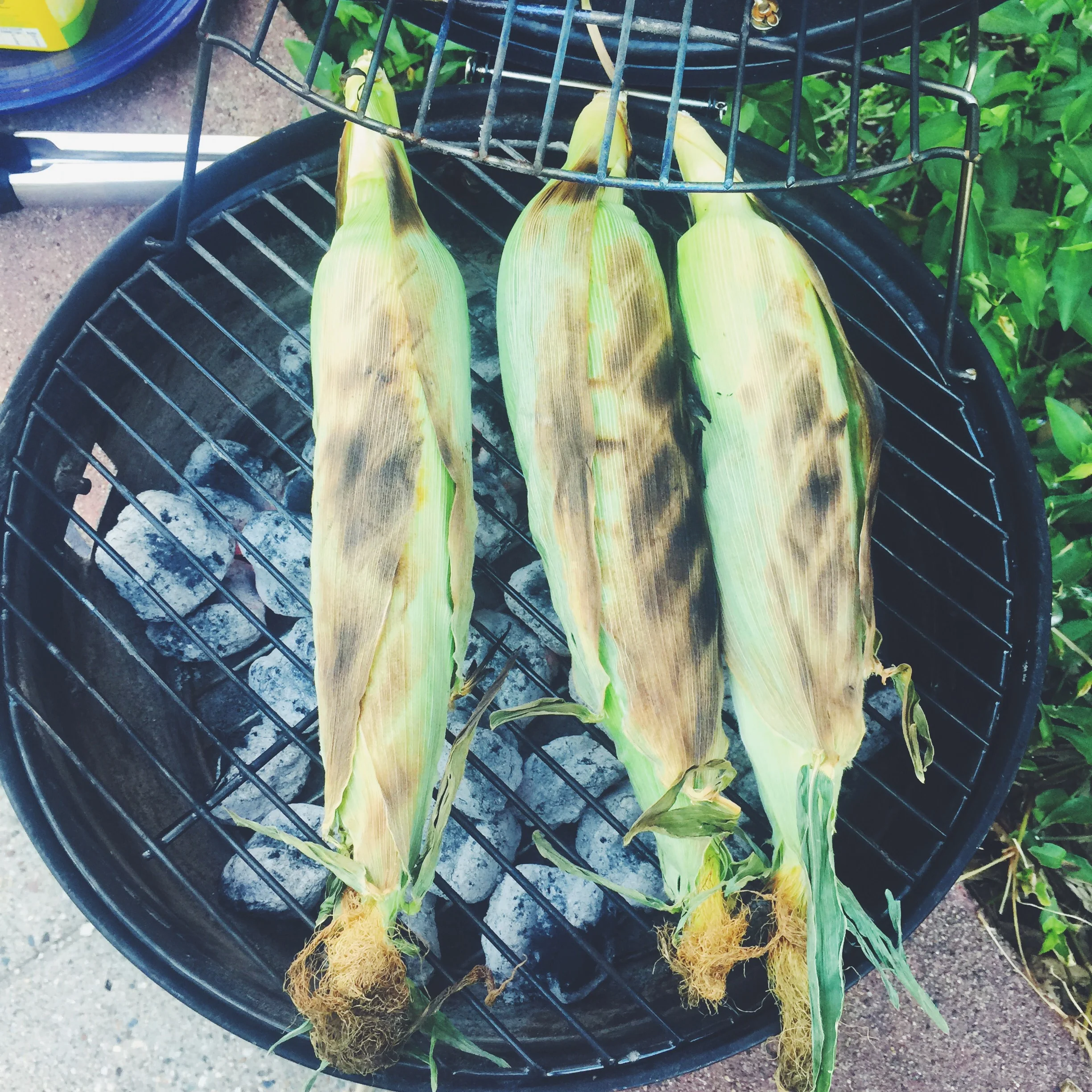 grilling corn on the cob