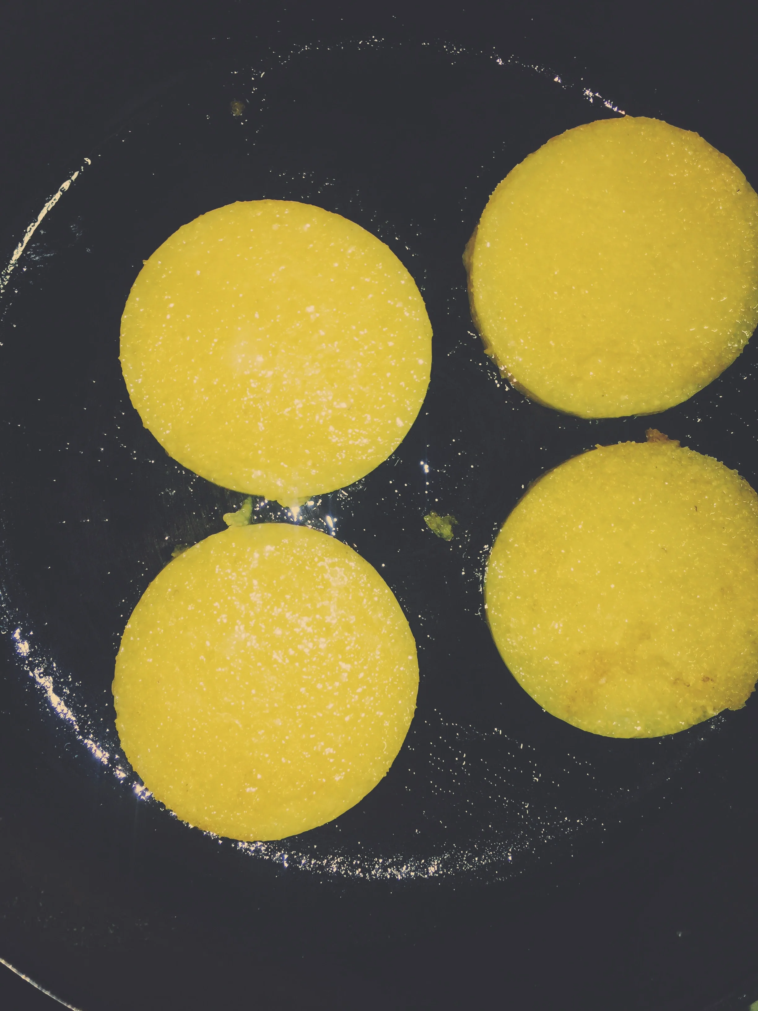 frying polenta