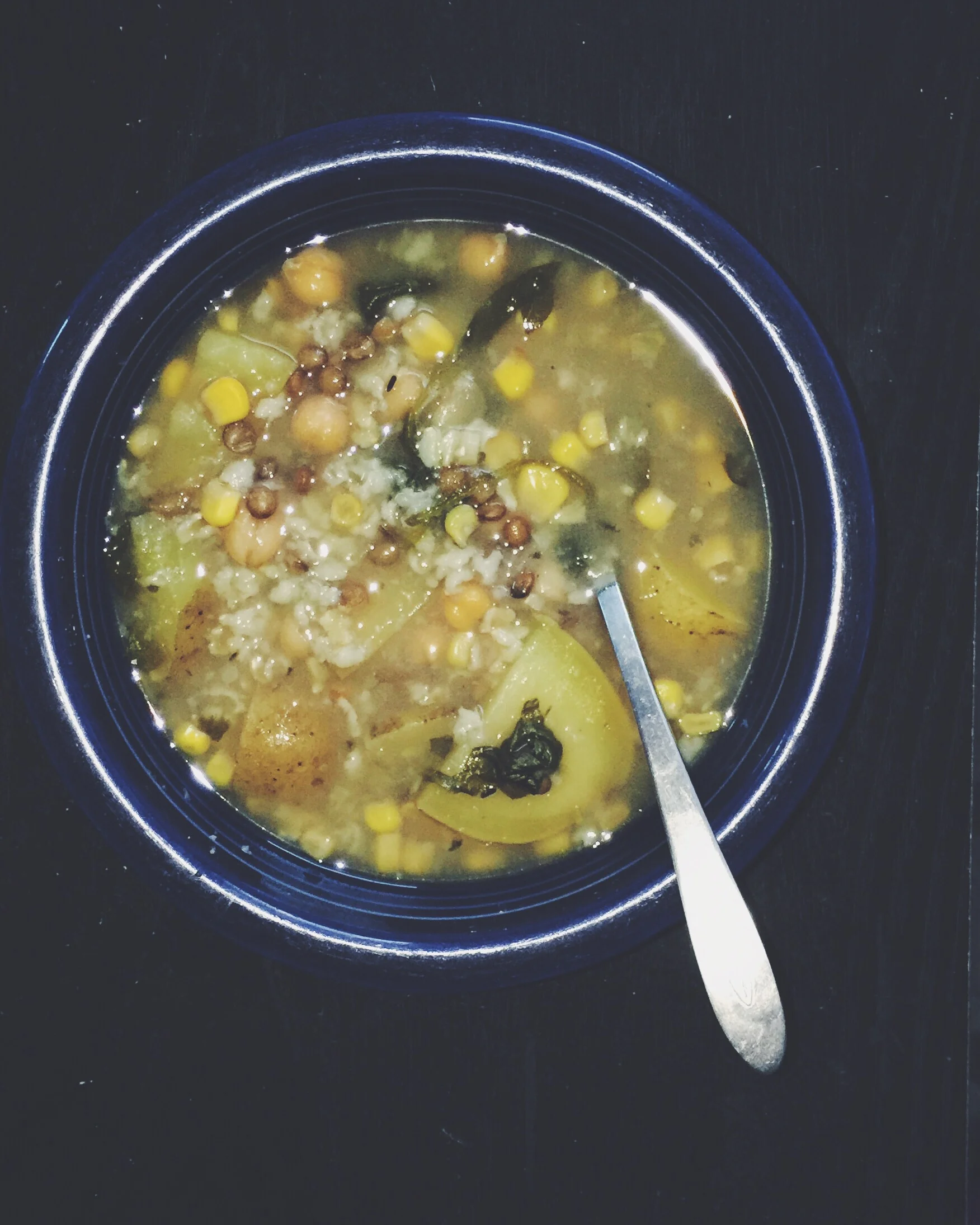 bowl of homemade soup