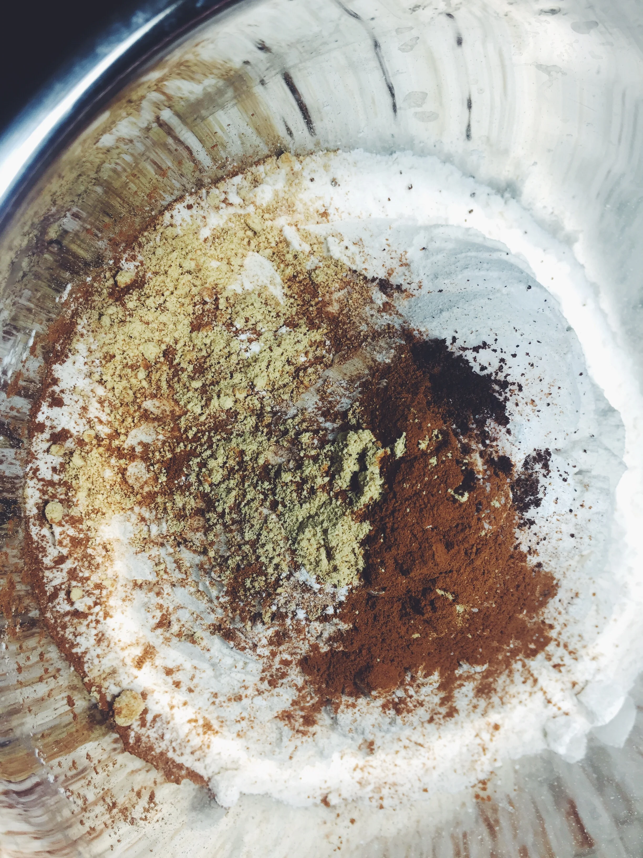 flour and spices