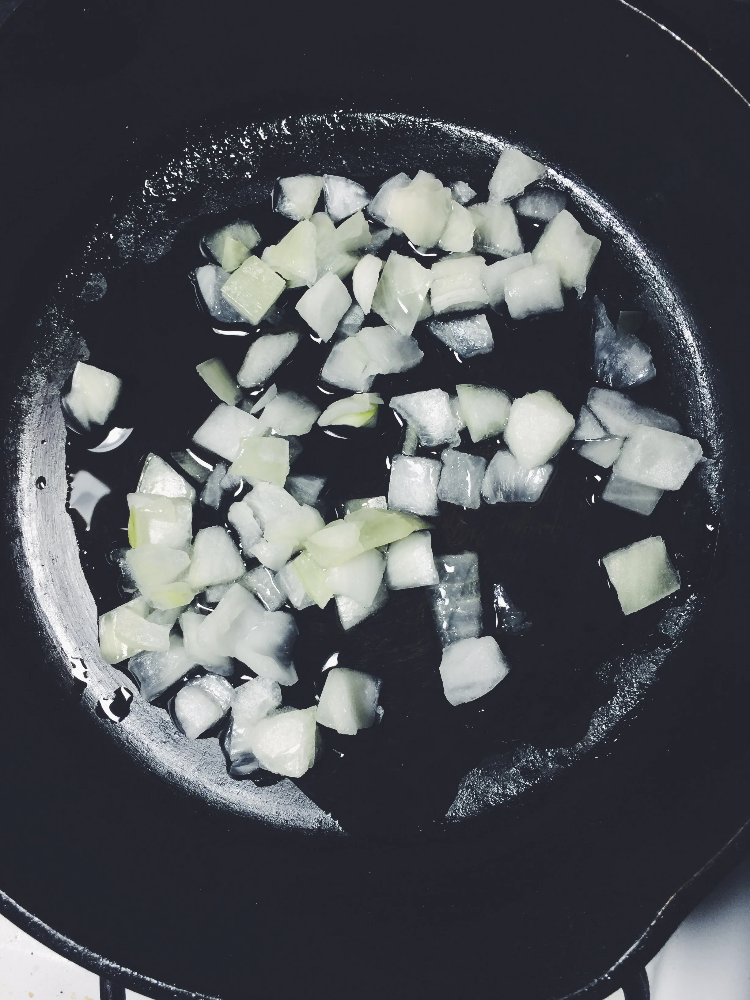 sautéing onion