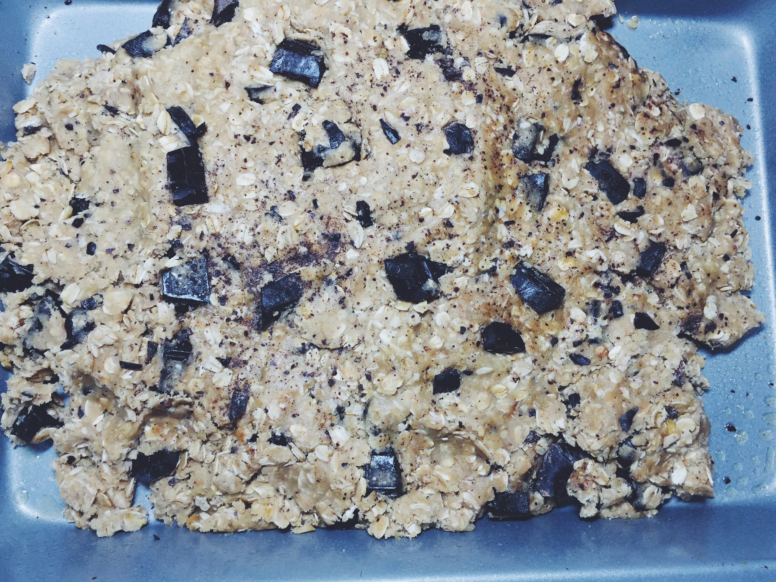 cookie bars pre-bake