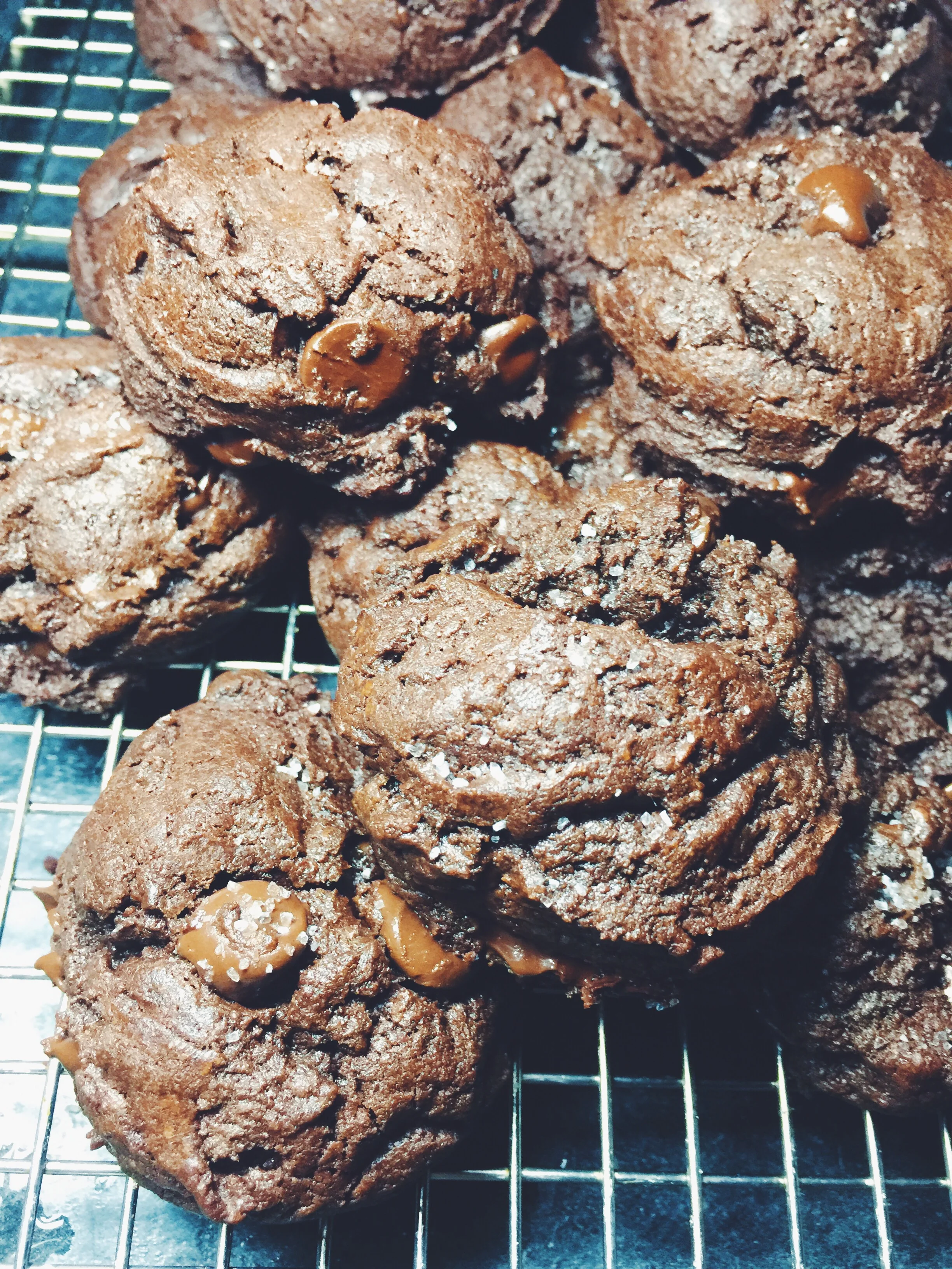 sea salted brownie cookies