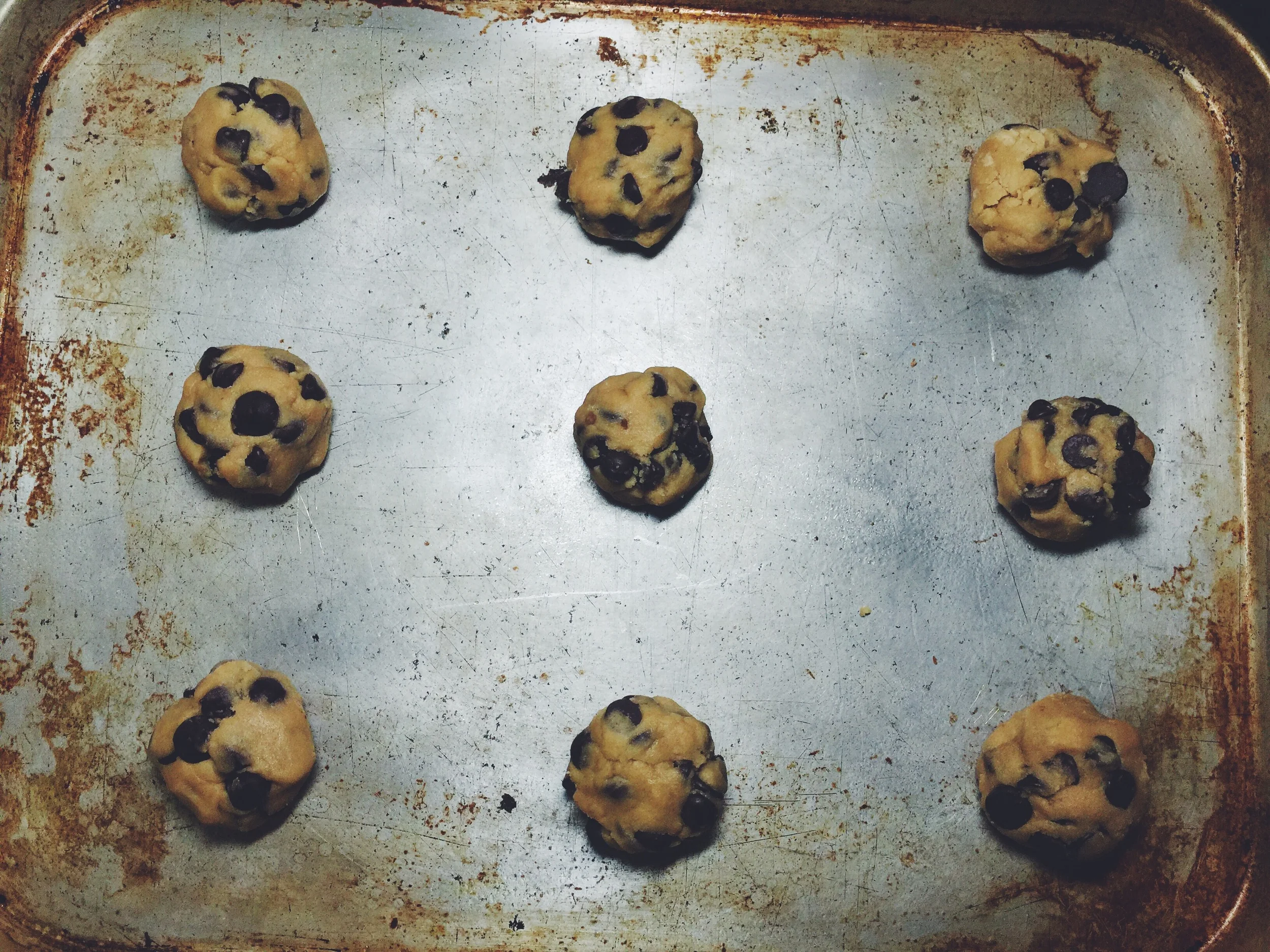 chocolate chip cookie dough balls