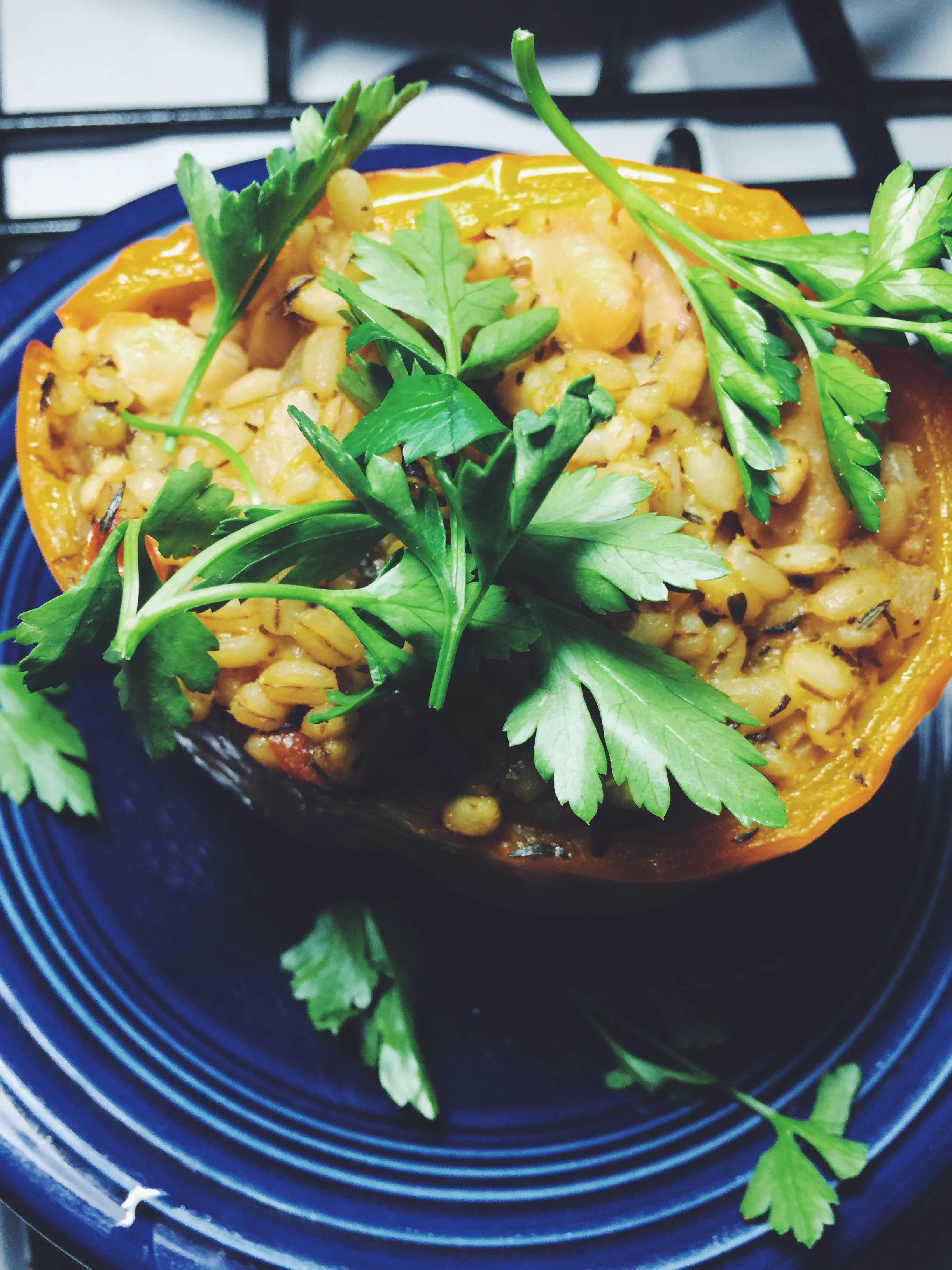 barley-stuffed peppers