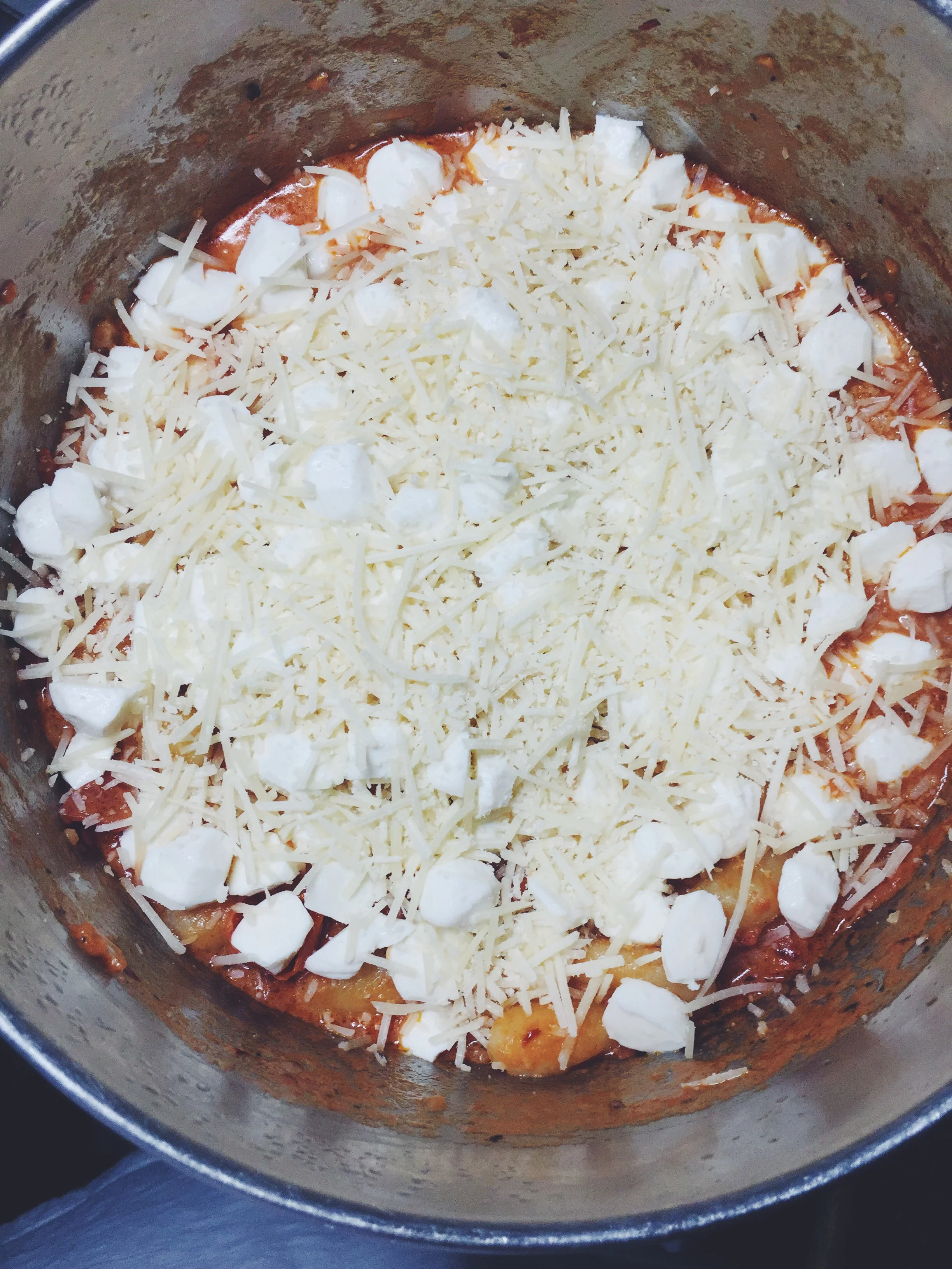 cheese on top
