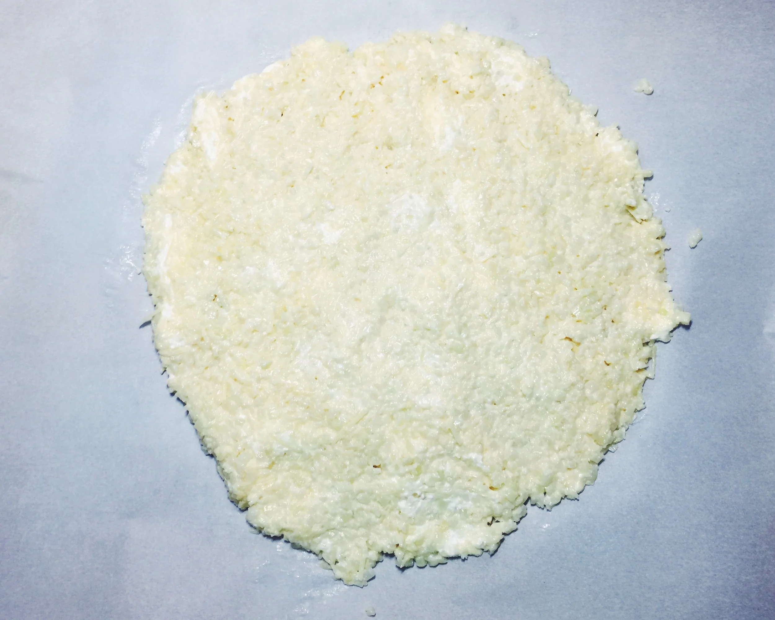 making cauliflower crust