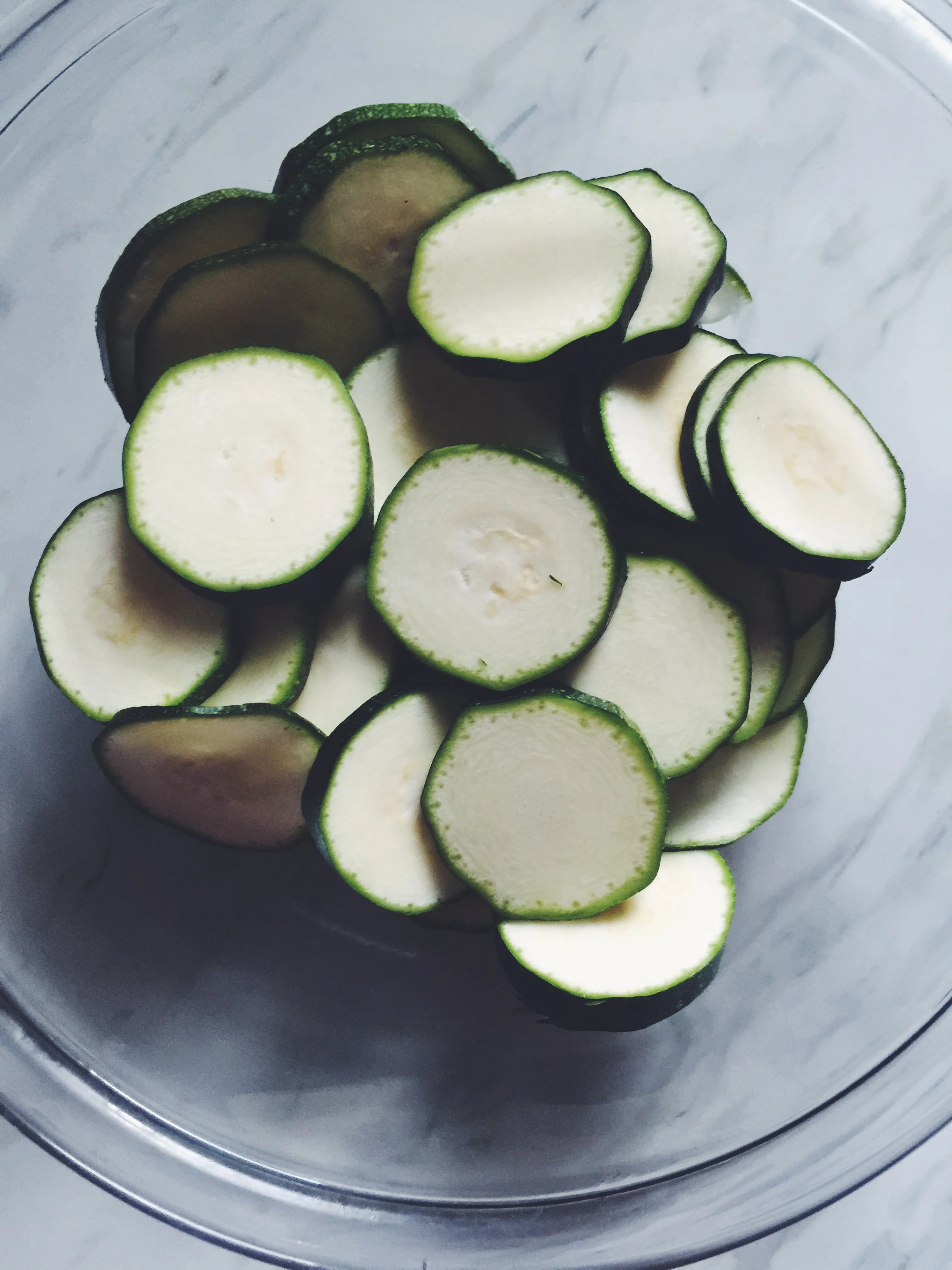 sliced zucchini