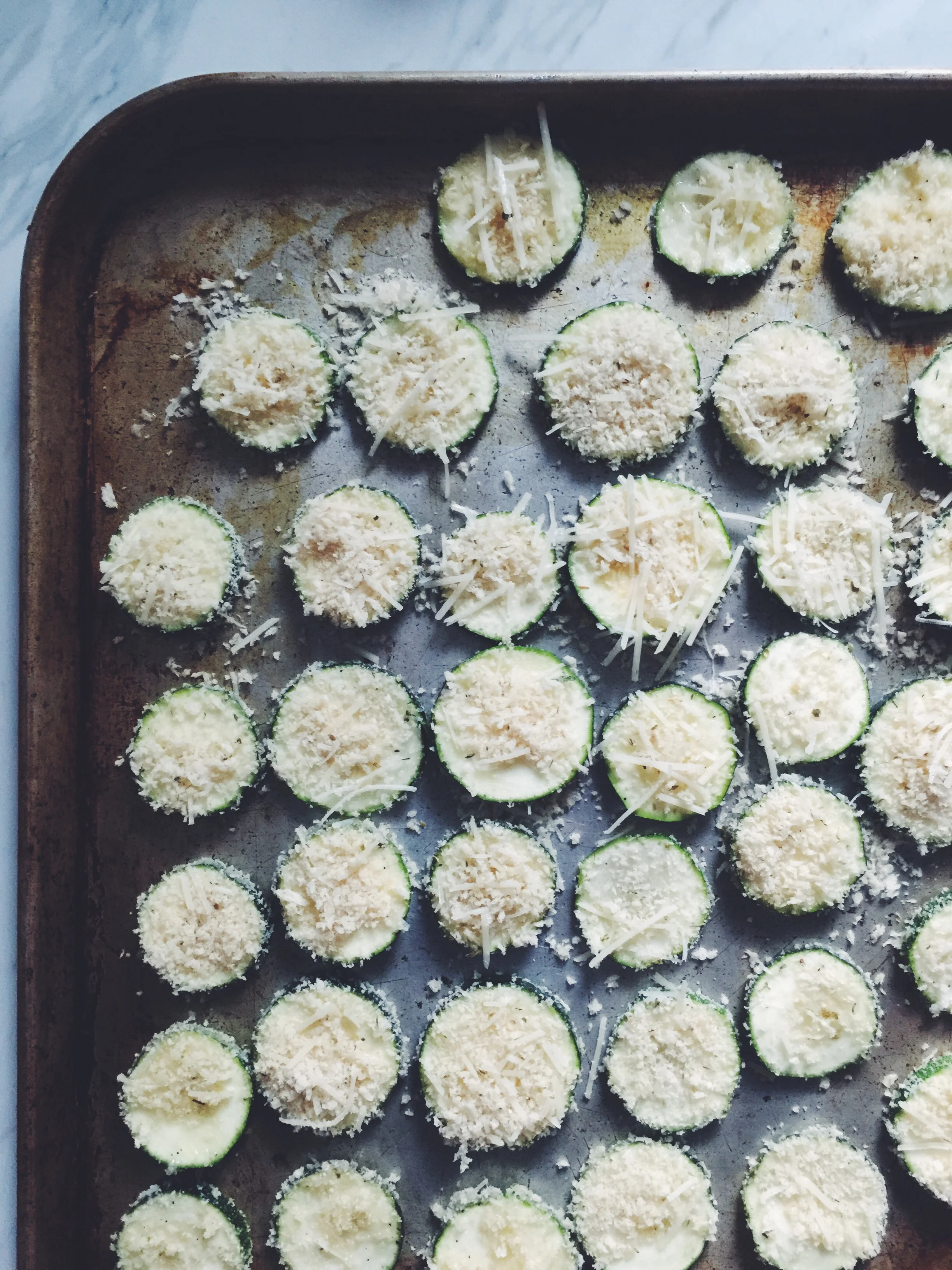 panko coated zucchini