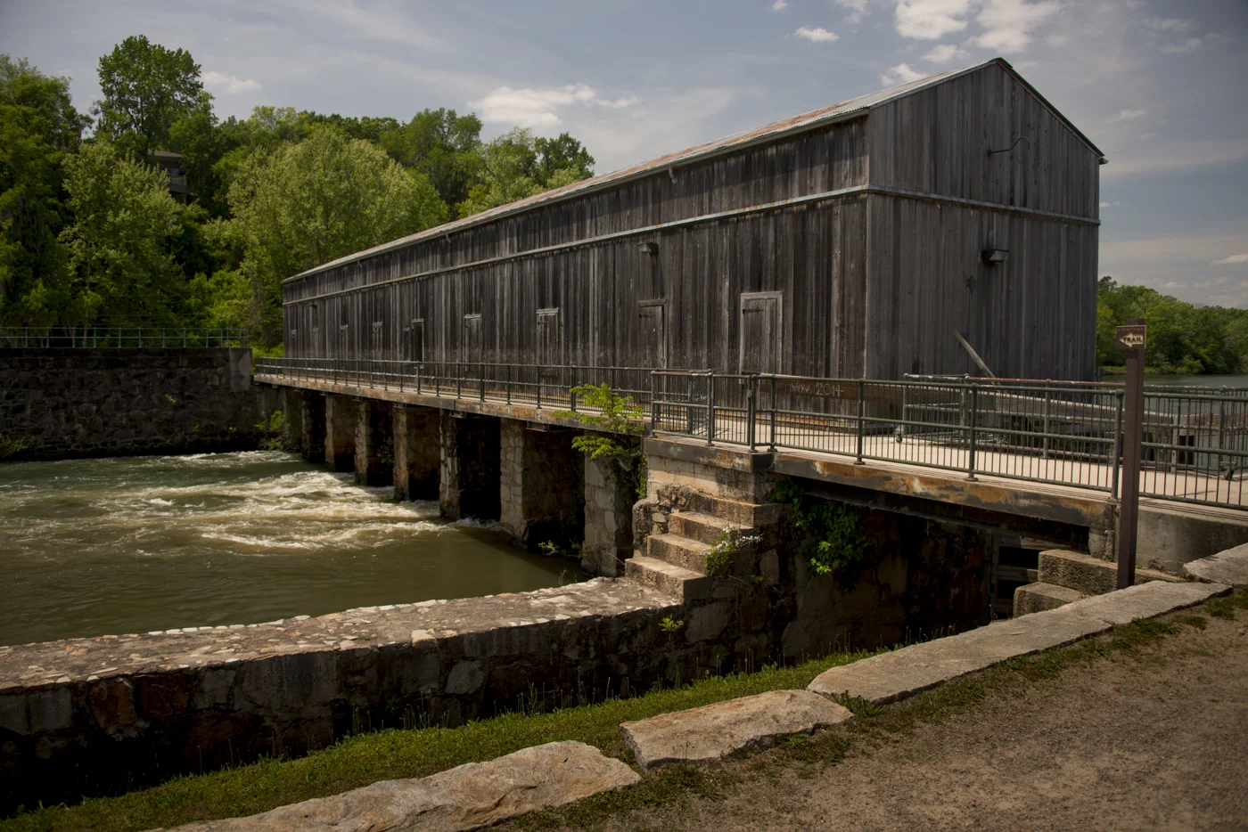  Bulkhead, Locks and Headwater of the Augusta Canal,&nbsp;  Columbia County GA. 