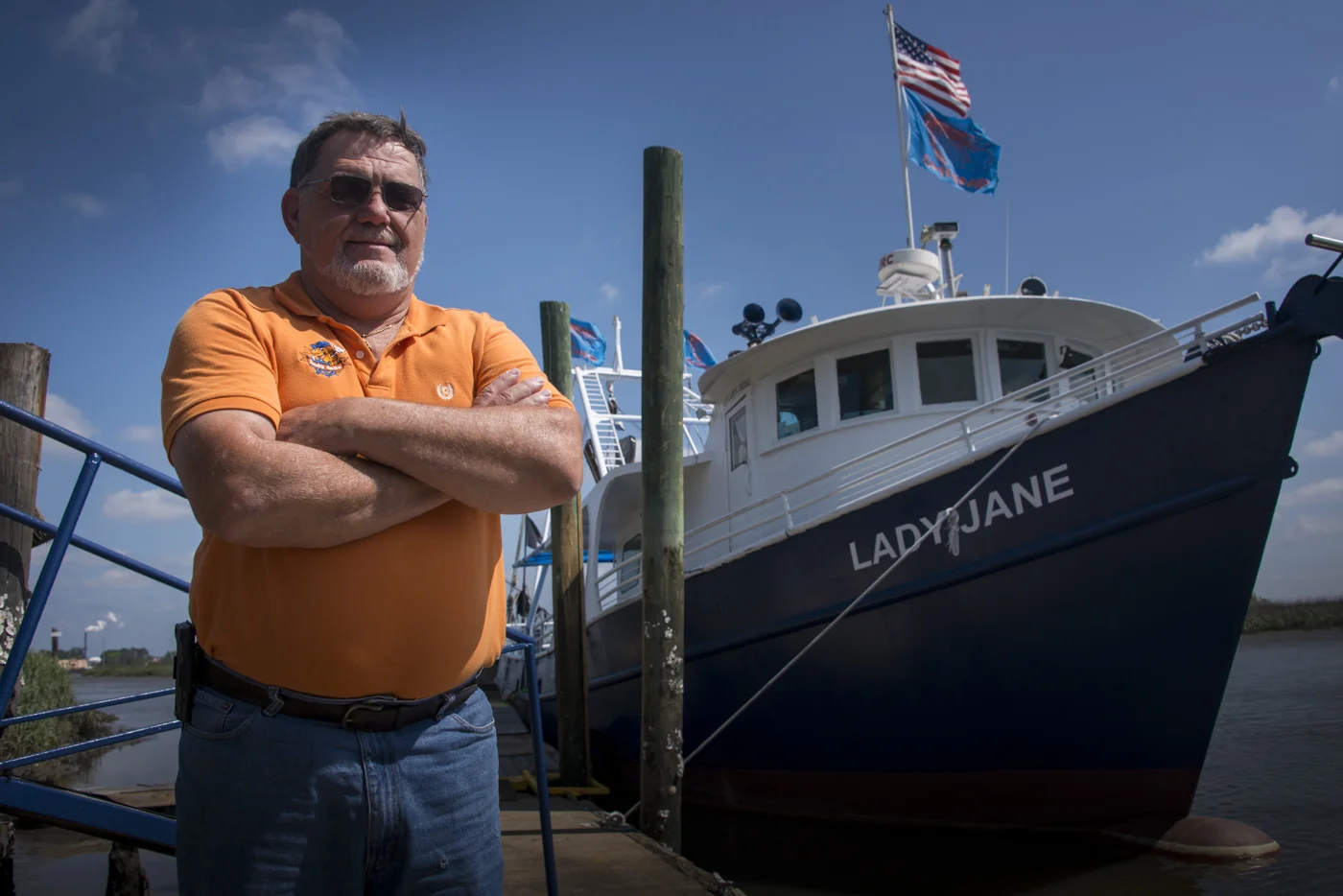  Captain Larry Kredle, Lady Jane Shrimp Boat  Brunswick, GA. 