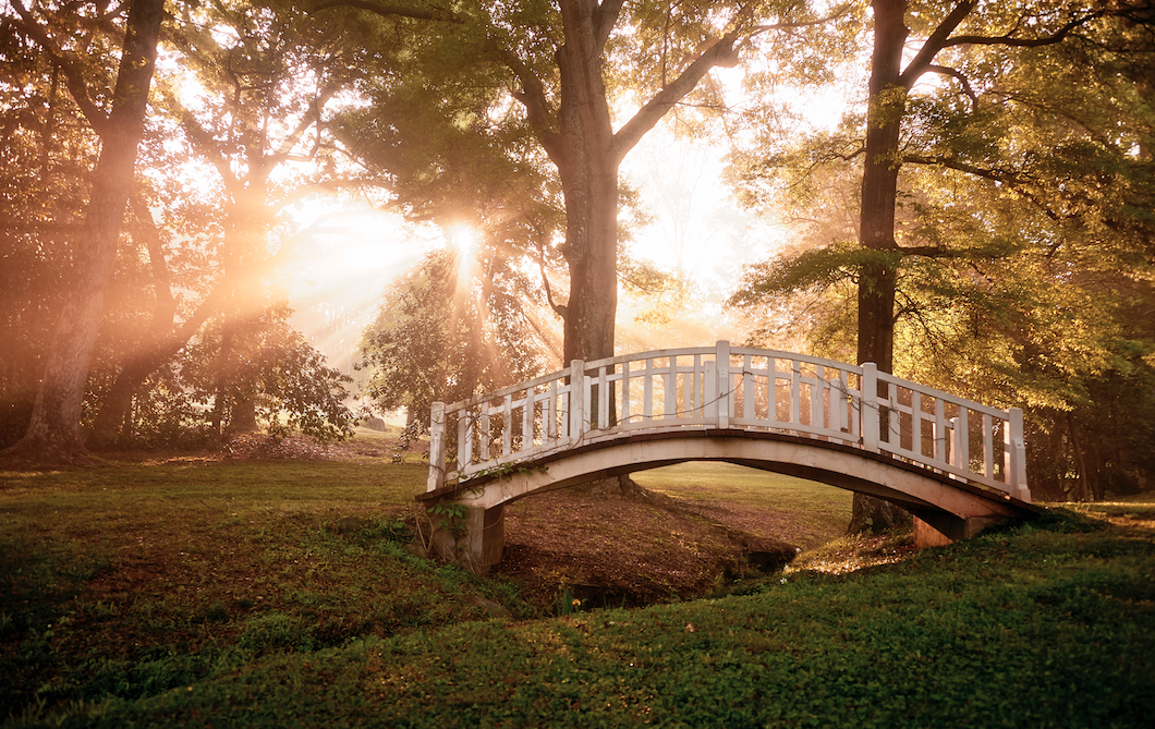 Hills and Dales Estate, Bridge at Sunrise, LaGrange, GA