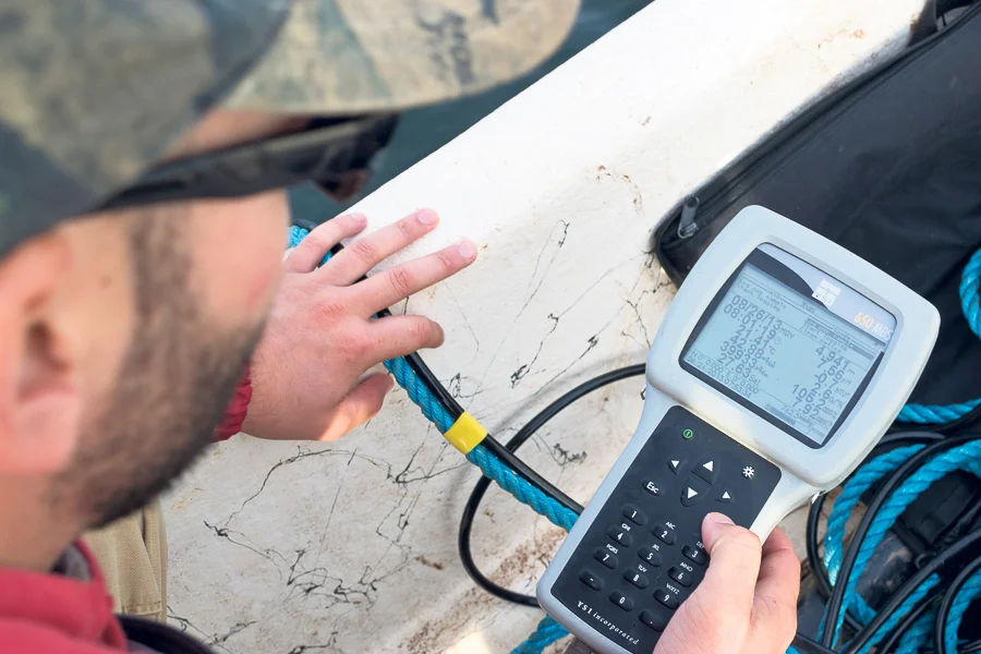 Tracking water quality. SEAN LANDSMAN