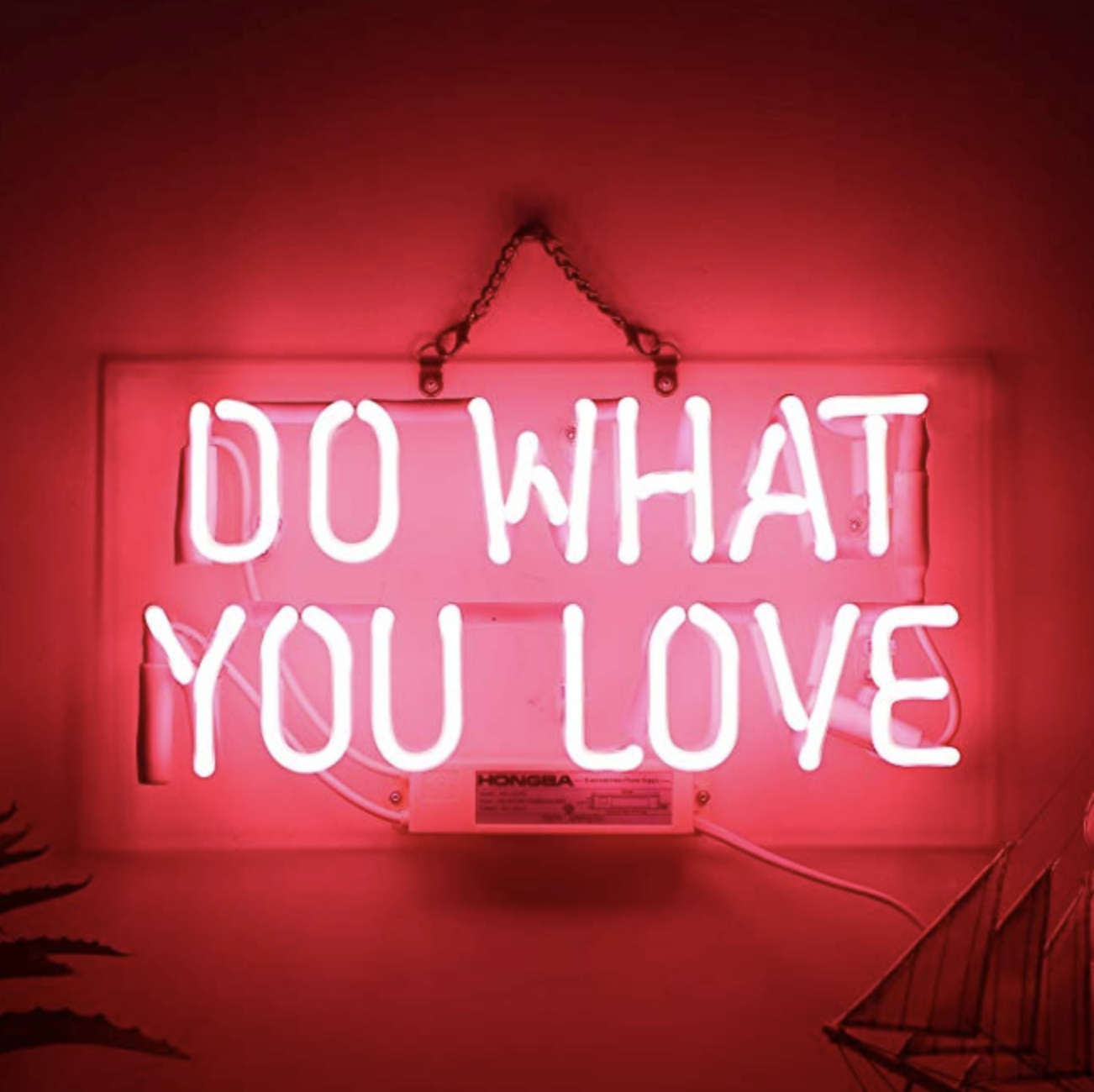  Do what you love neon sign studio decor. 