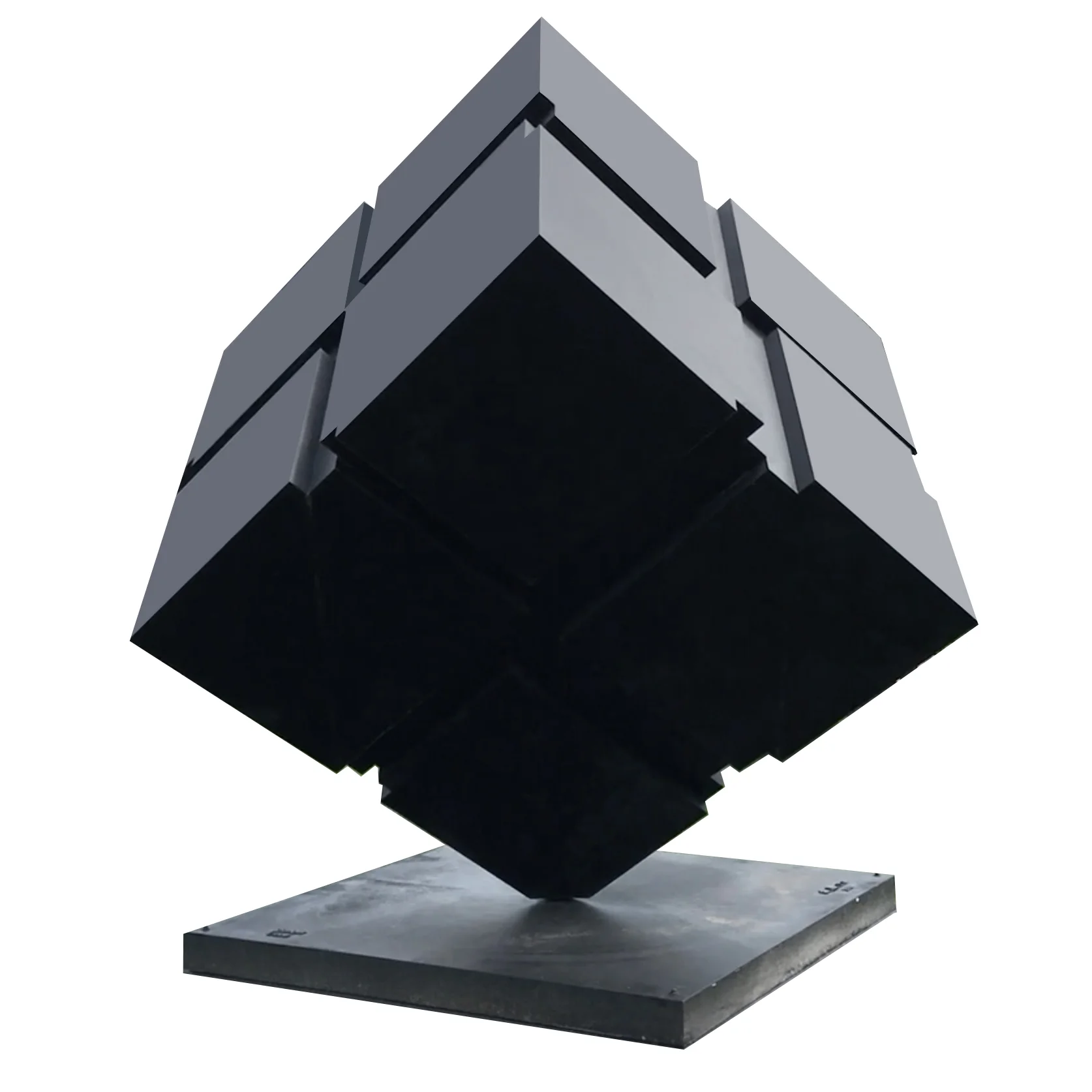 Tony Rosenthal Rotating Cube Sculpture 14 ' 6"