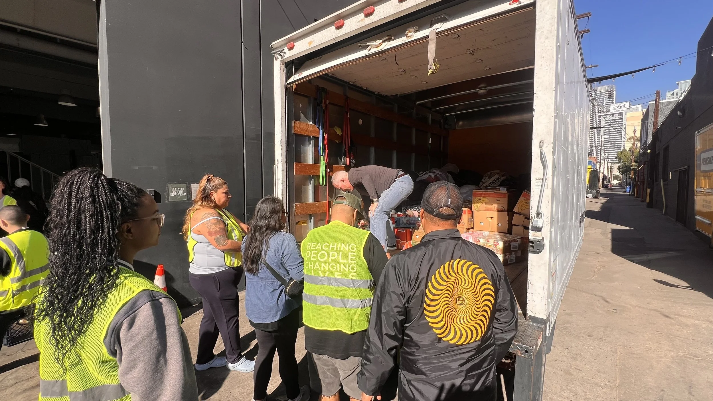 Food donations dropped off at LA church for those affected by fires